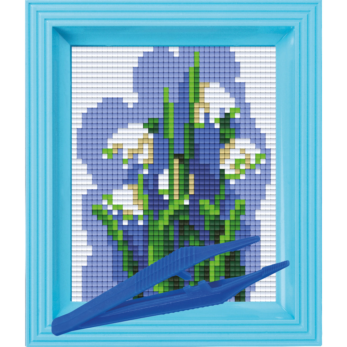 #Bilderrahmen_hellblau #Pinzette_Kunststoffpinzette