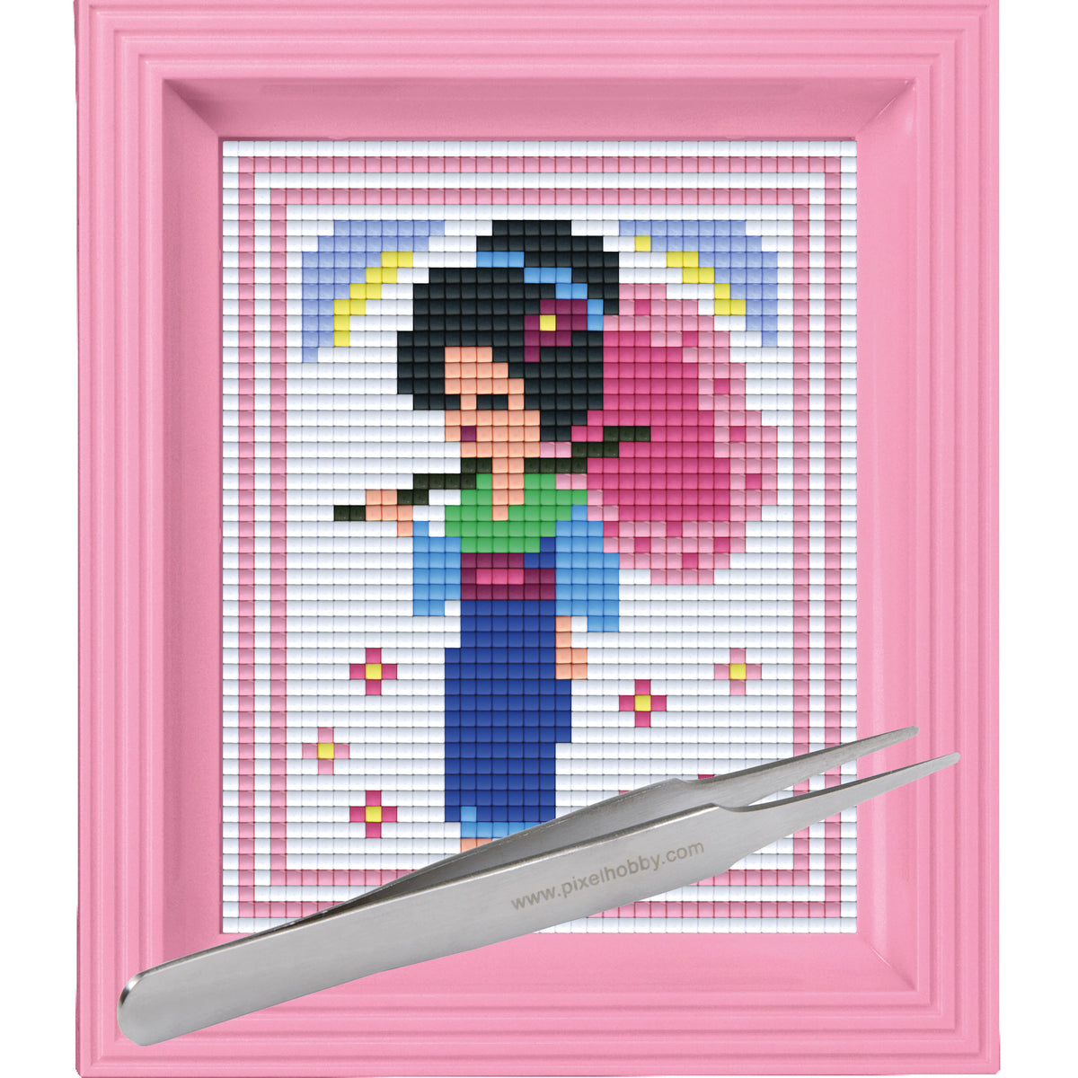 #Bilderrahmen_rosa #Pinzette_Pinzette gerade