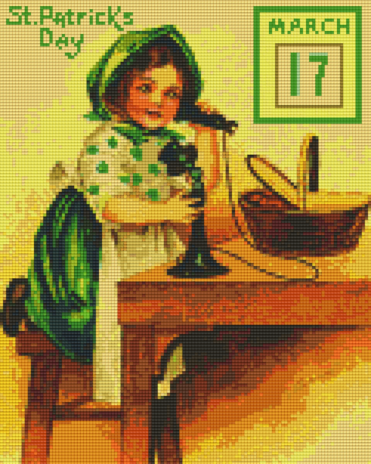 Pixelhobby Classic Template - St. Patrick's Calendar