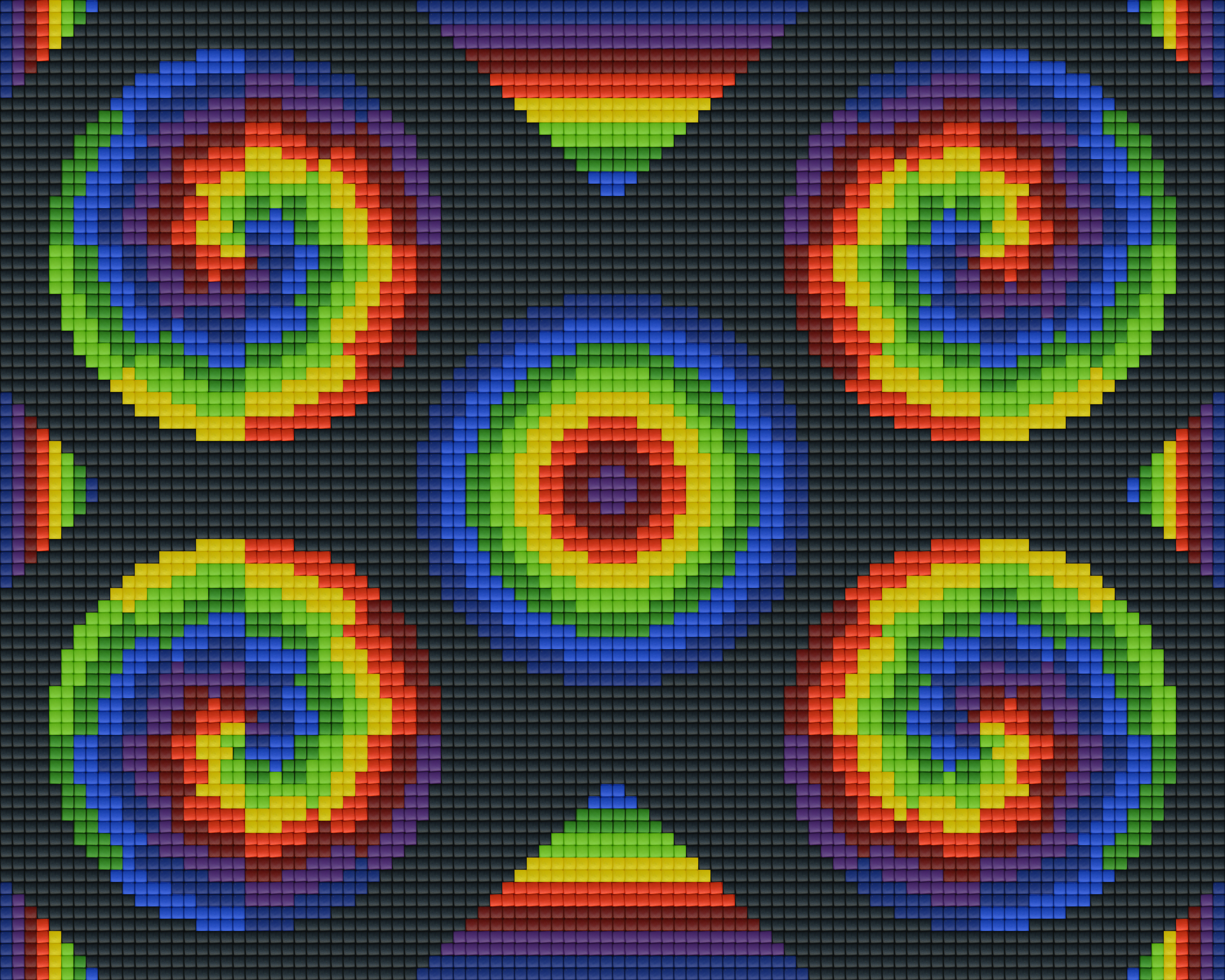 Pixelhobby Klassik Set - Regenbogenkreise