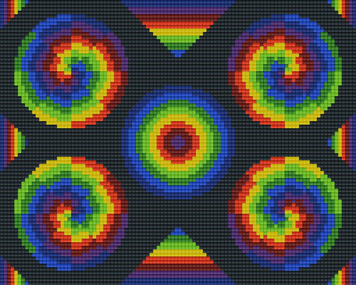 Pixelhobby Klassik Set - Regenbogenkreise