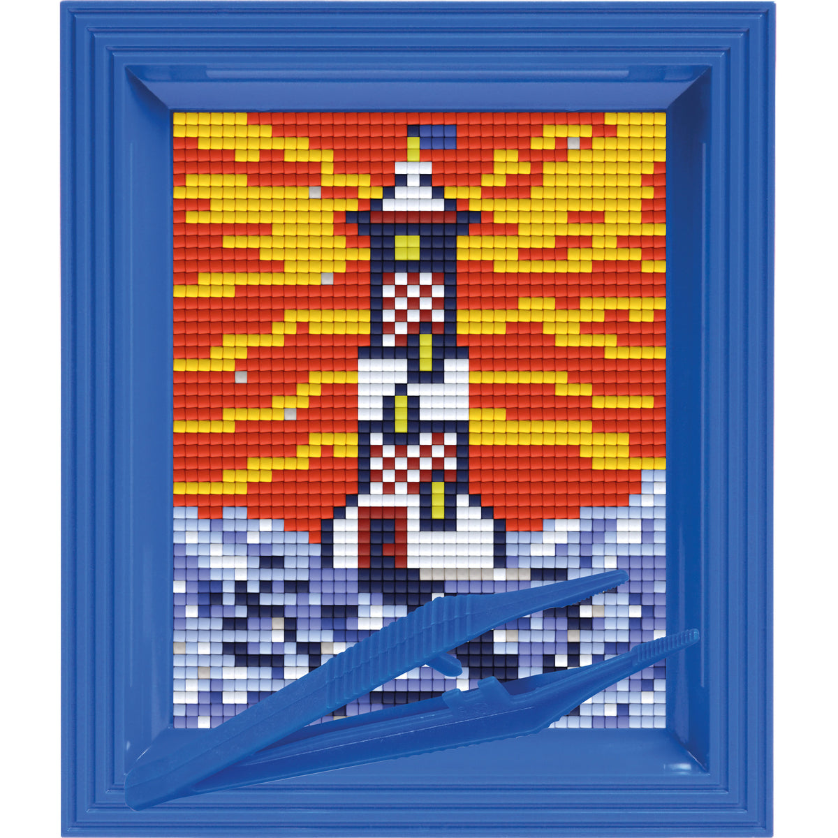 #Bilderrahmen_signalblau #Pinzette_Kunststoffpinzette