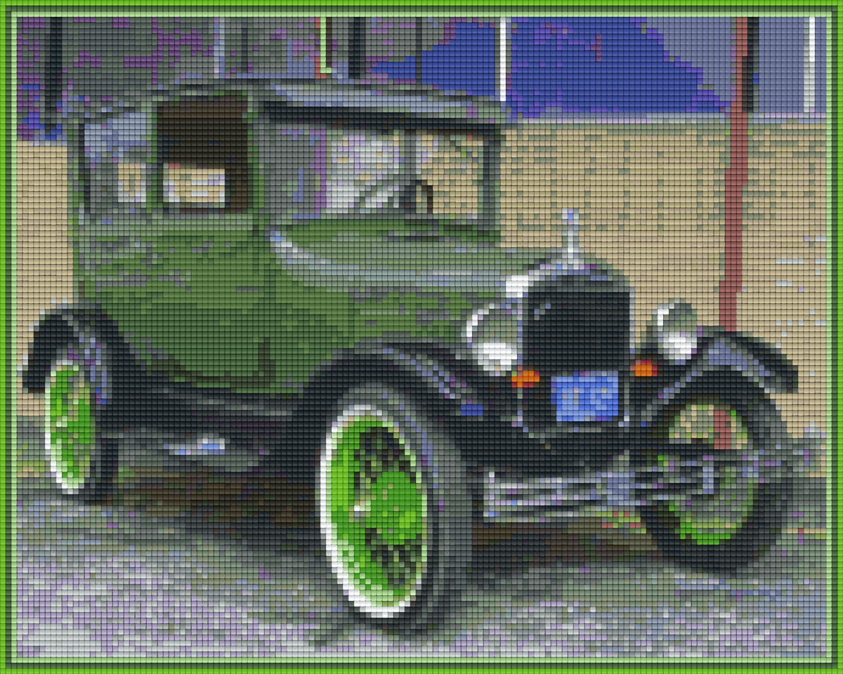 Pixelhobby Klassik Vorlage - Green Oldtimer