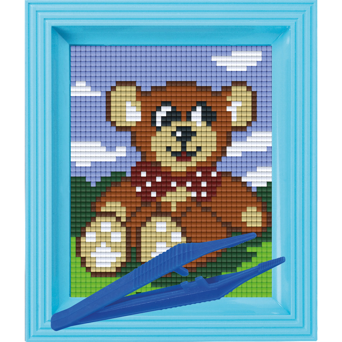 #Bilderrahmen_baby blau #Pinzette_Kunststoffpinzette