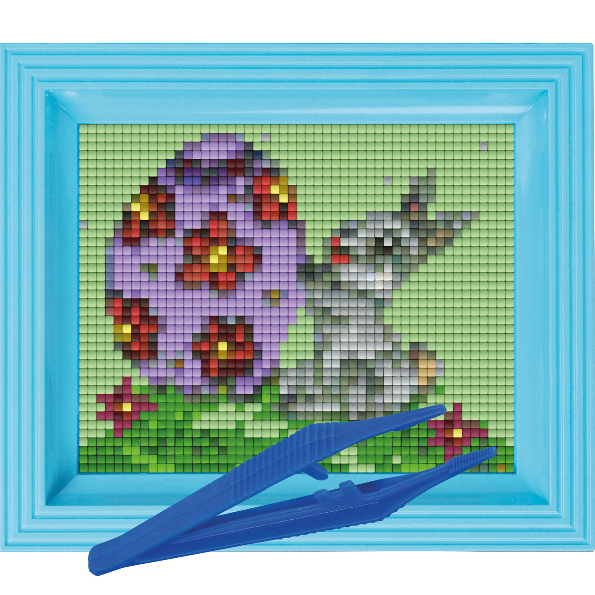 #Bilderrahmen_baby blau #Pinzette_Kunststoffpinzette