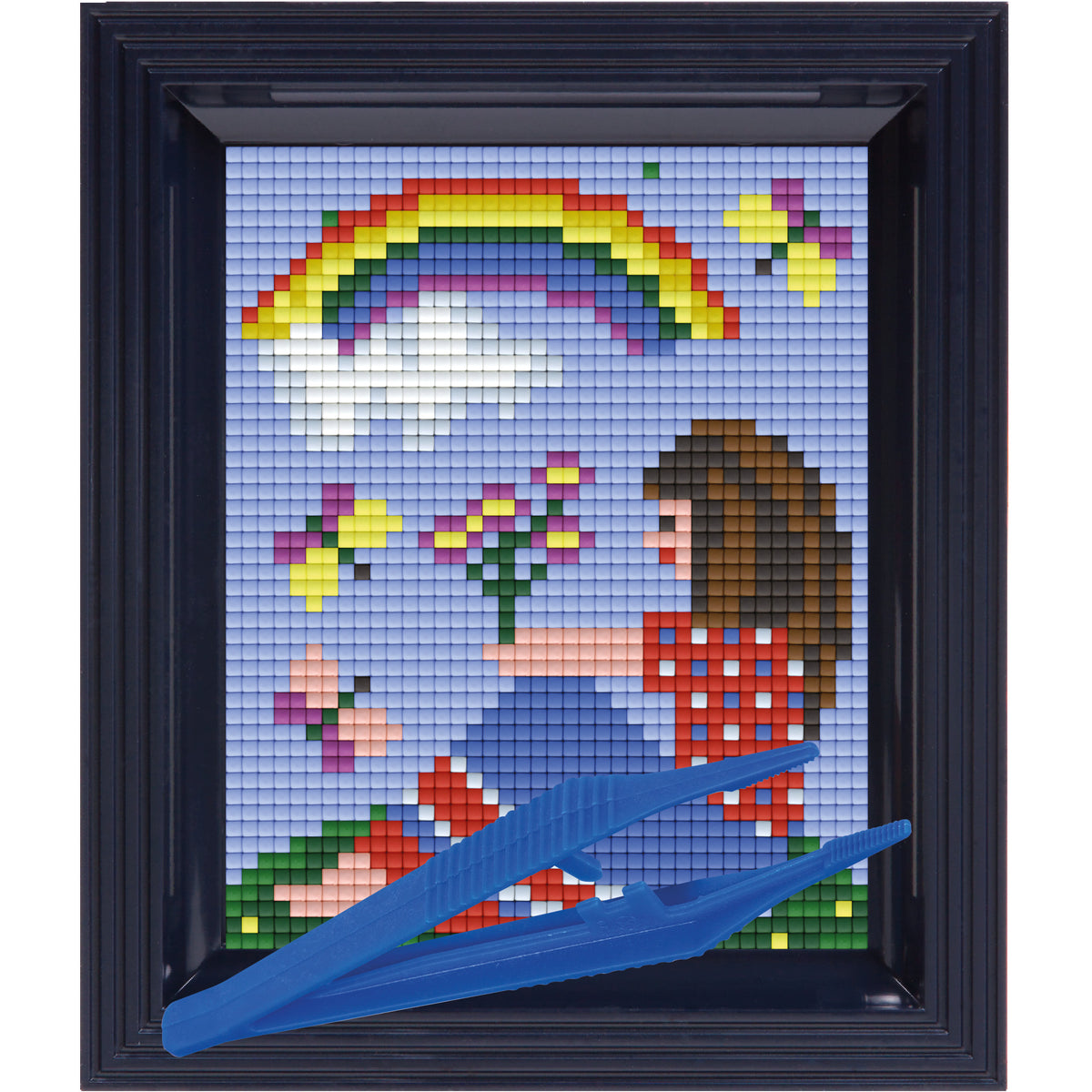 #Bilderrahmen_schwarzblau #Pinzette_Kunststoffpinzette