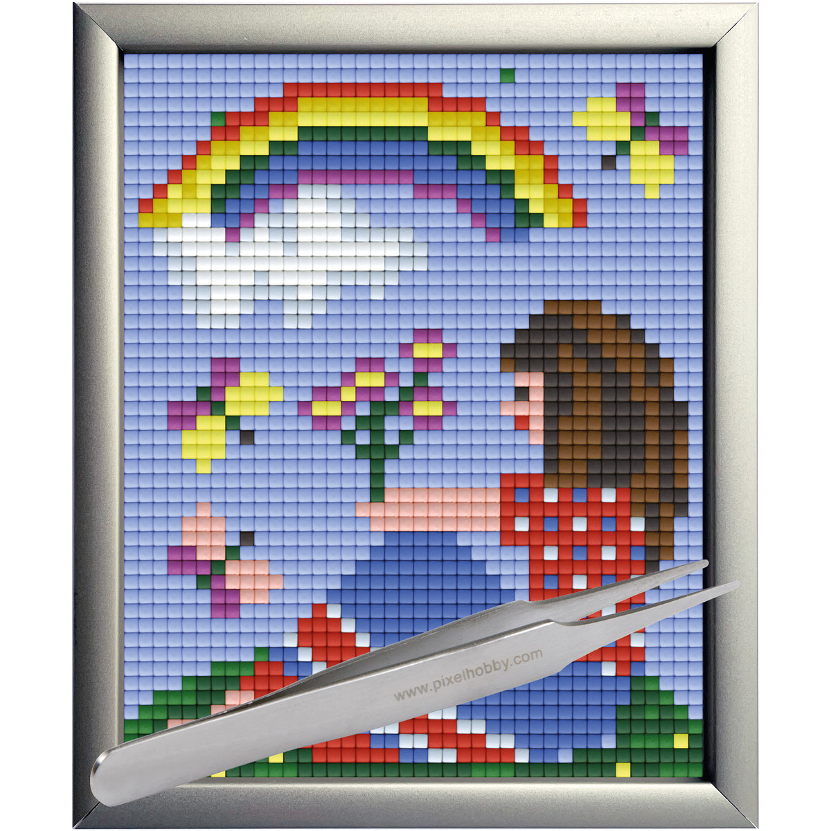 #Bilderrahmen_Aluminium silber #Pinzette_Pinzette gerade