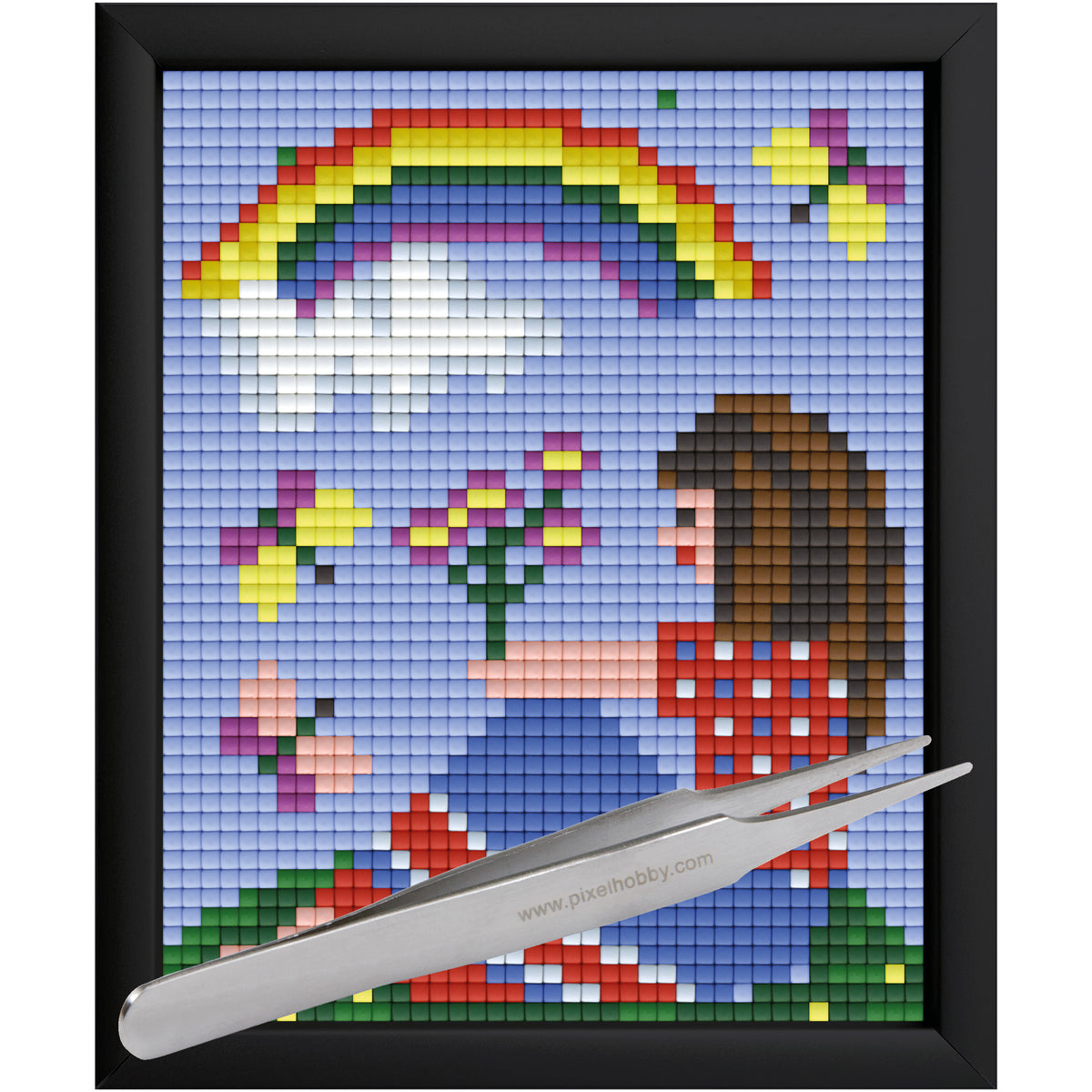 #Bilderrahmen_Aluminium schwarz #Pinzette_Pinzette gerade
