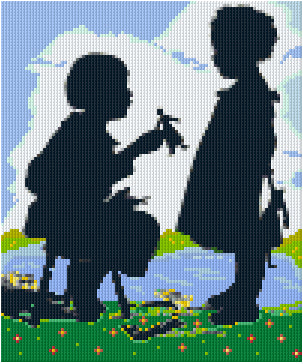 Pixelhobby Classic Set - Silhouette in Color - Paperdolls
