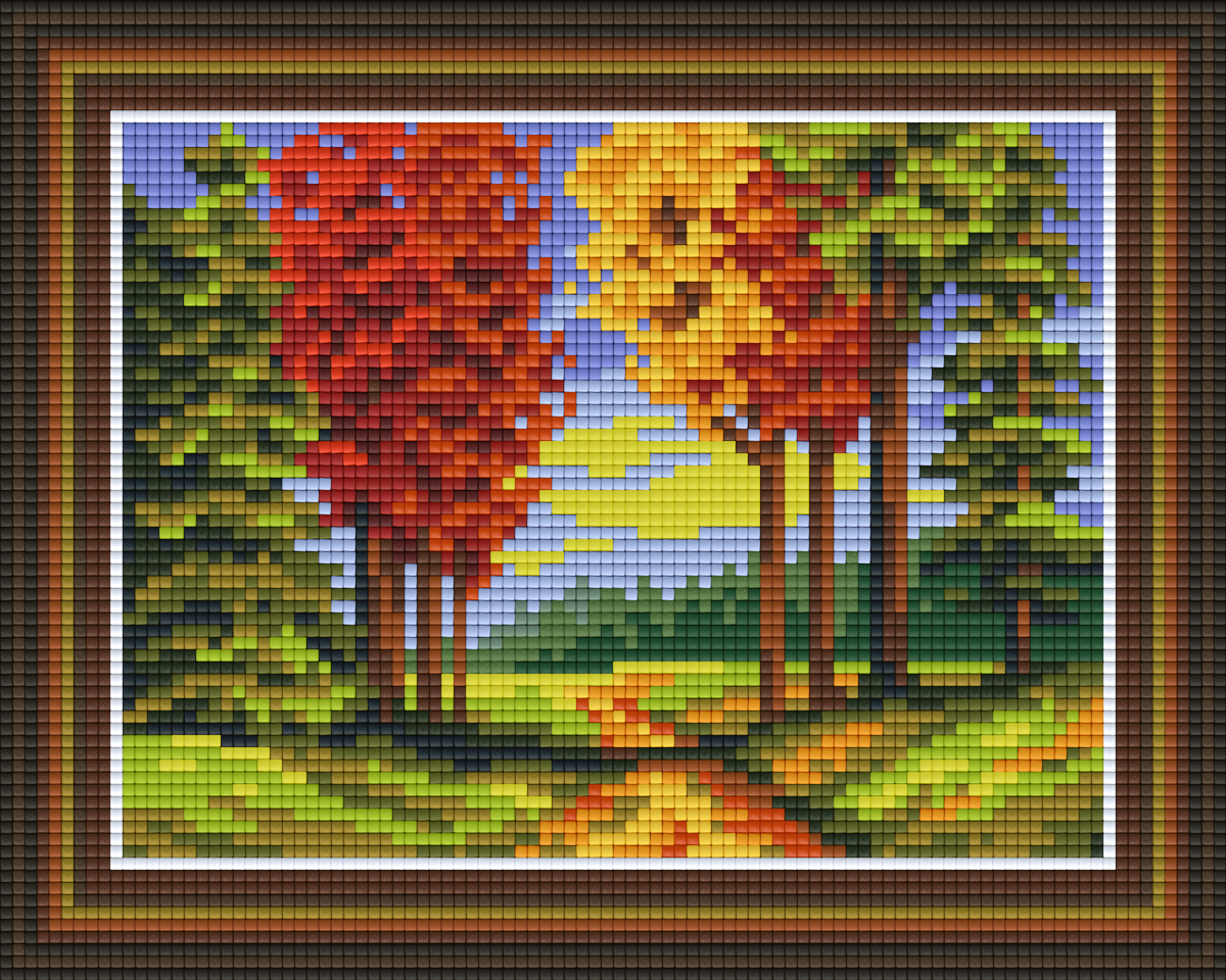 Pixelhobby Klassik Vorlage - Herbstpfad