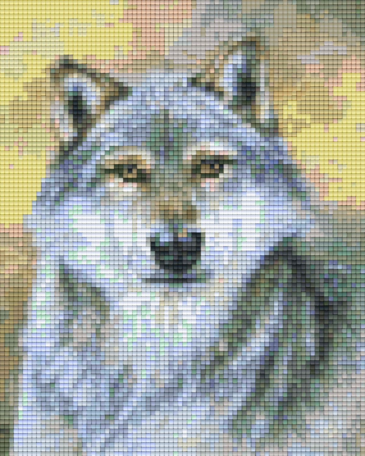 Pixelhobby Klassik Vorlage - Wolfportrait 1