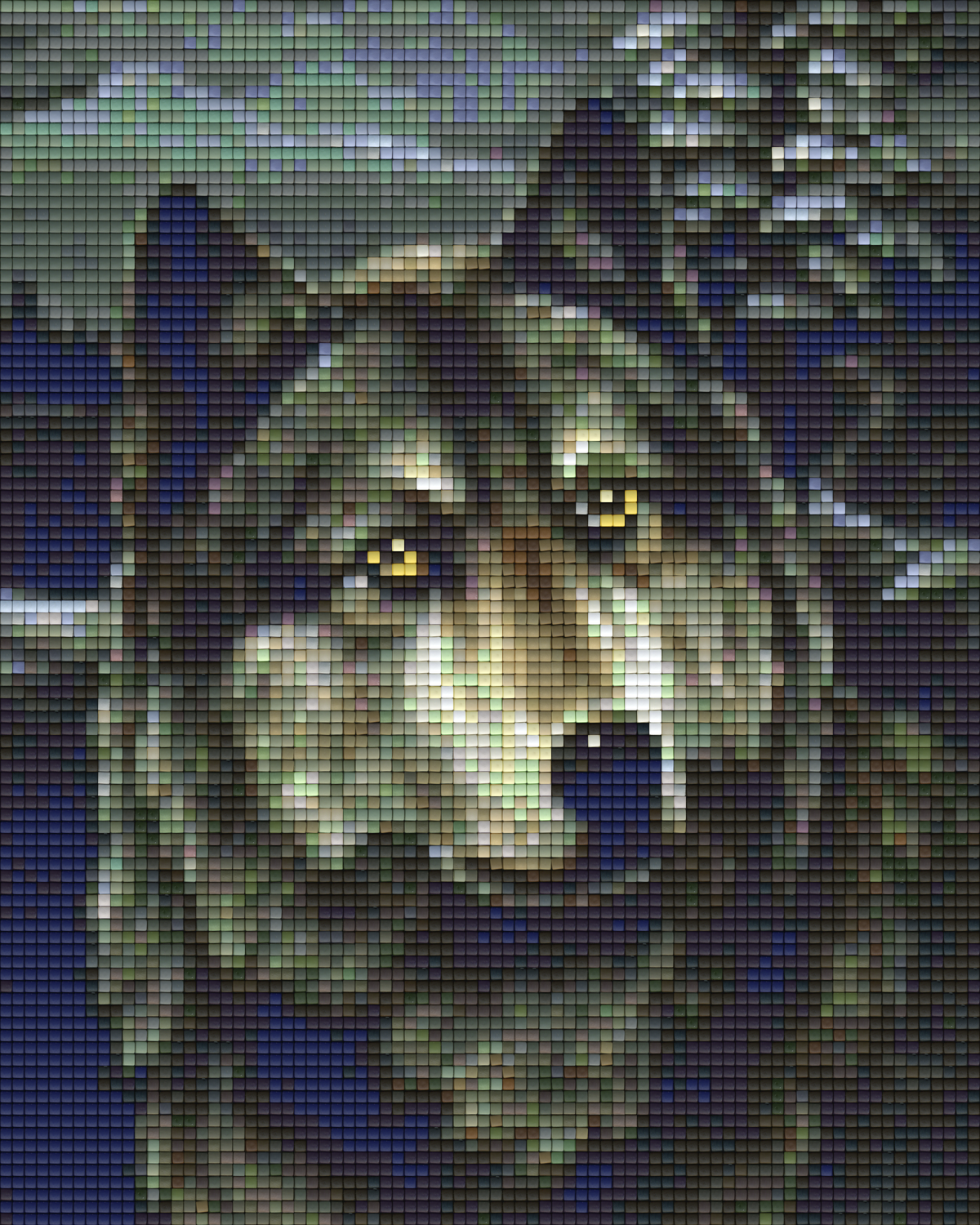 Pixelhobby Klassik Vorlage - Wolfportrait 2