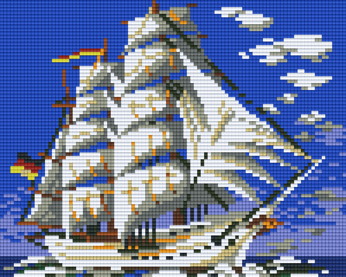 Pixelhobby Klassik Vorlage - German Boat