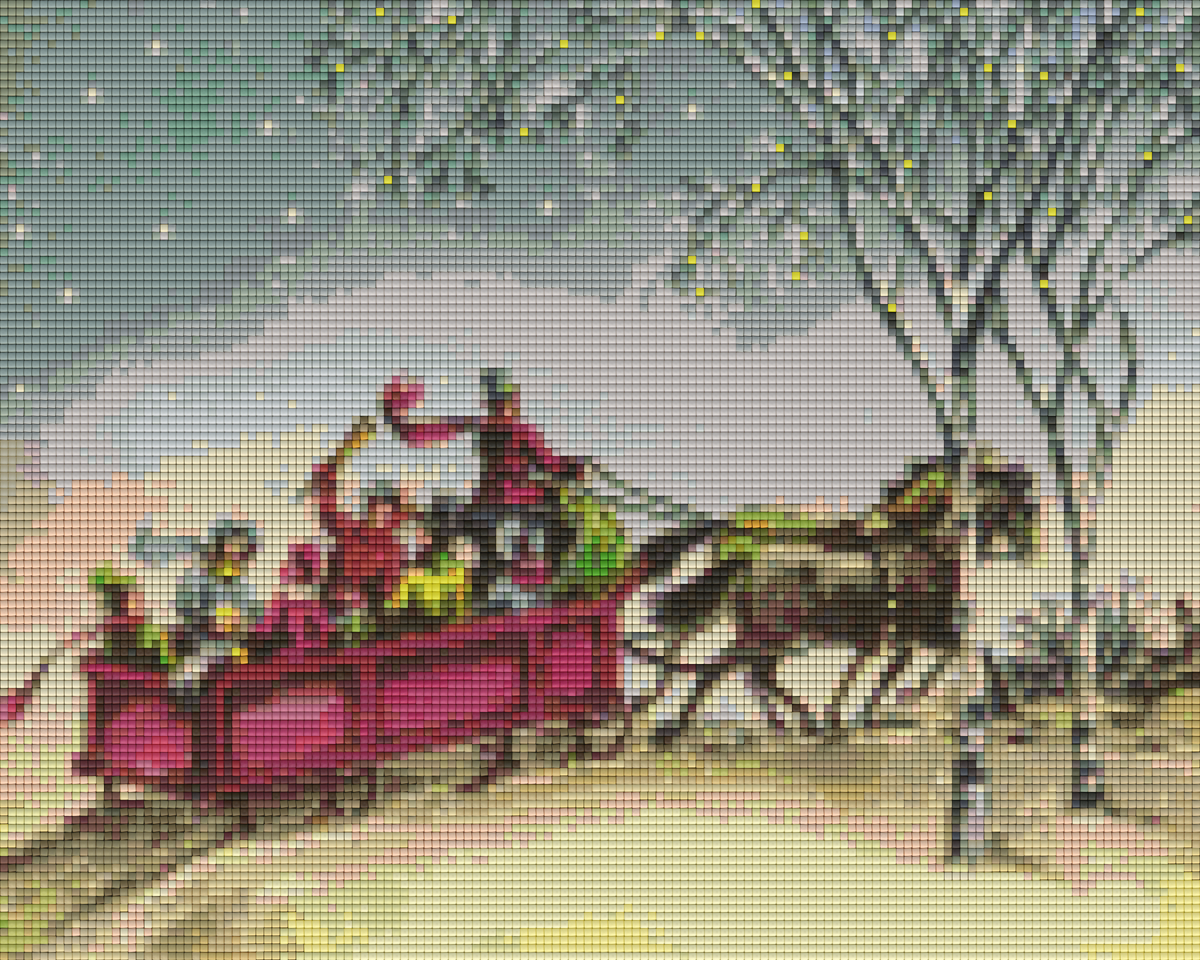 Pixelhobby Klassik Vorlage - Winterfahrt