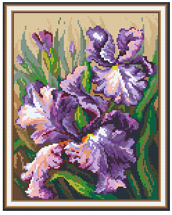 Pixelhobby Classic Set - Pastel-colored Irises