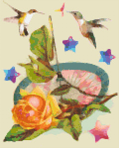 Pixelhobby Classic Set - Parasol and the Hummingbirds Stars