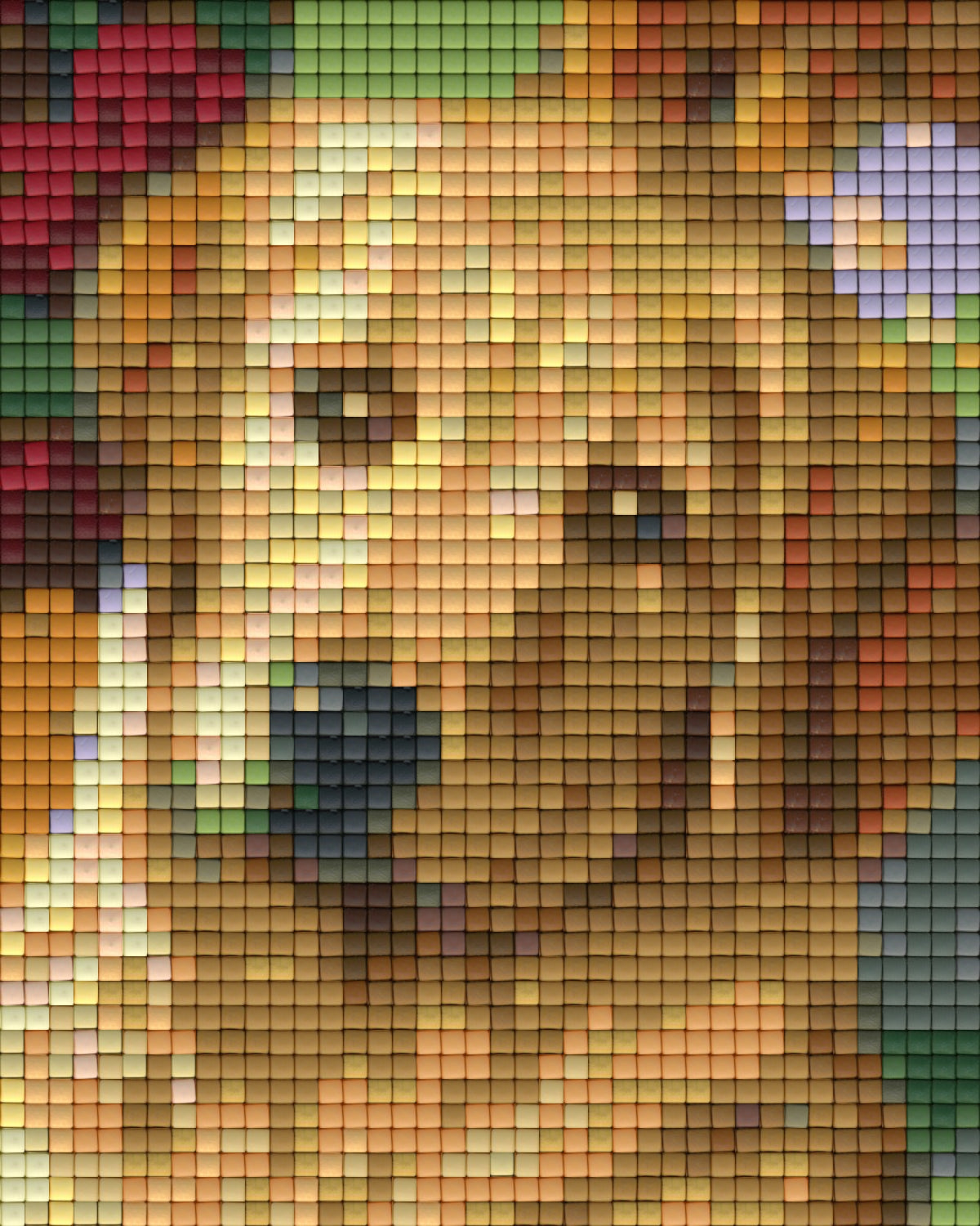 Pixelhobby Klassik Vorlage - Golden Retriever