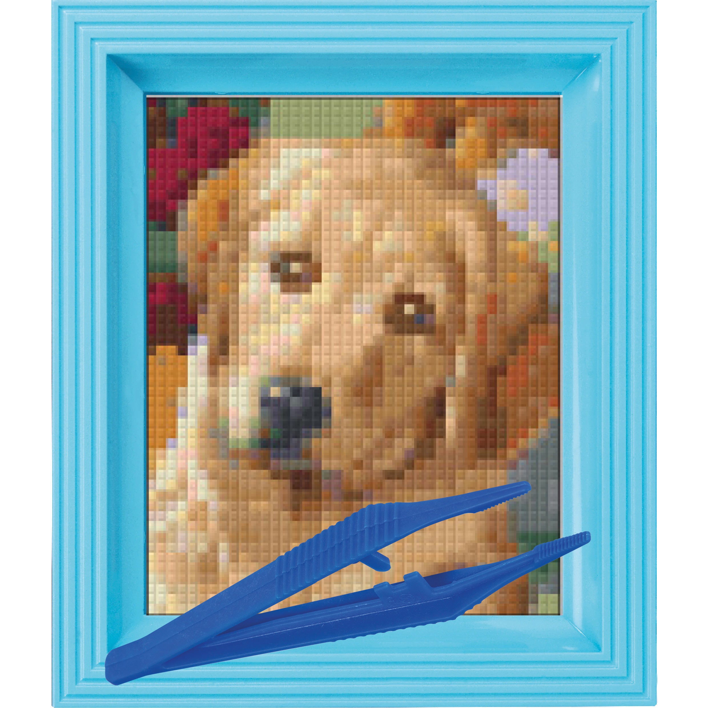 #Bilderrahmen_baby blau #Pinzette_Kunststoffpinzette