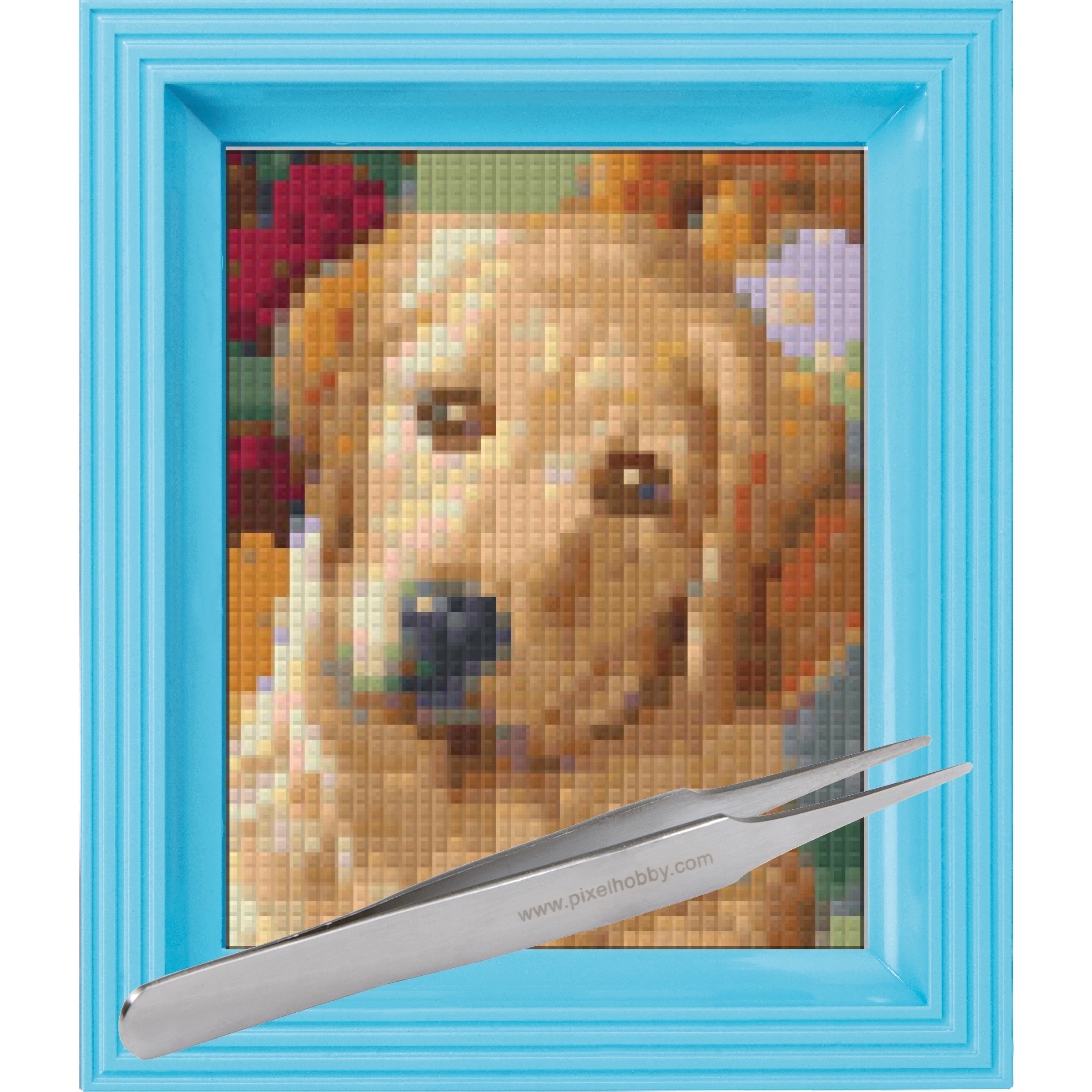 #Bilderrahmen_baby blau #Pinzette_Pinzette gerade