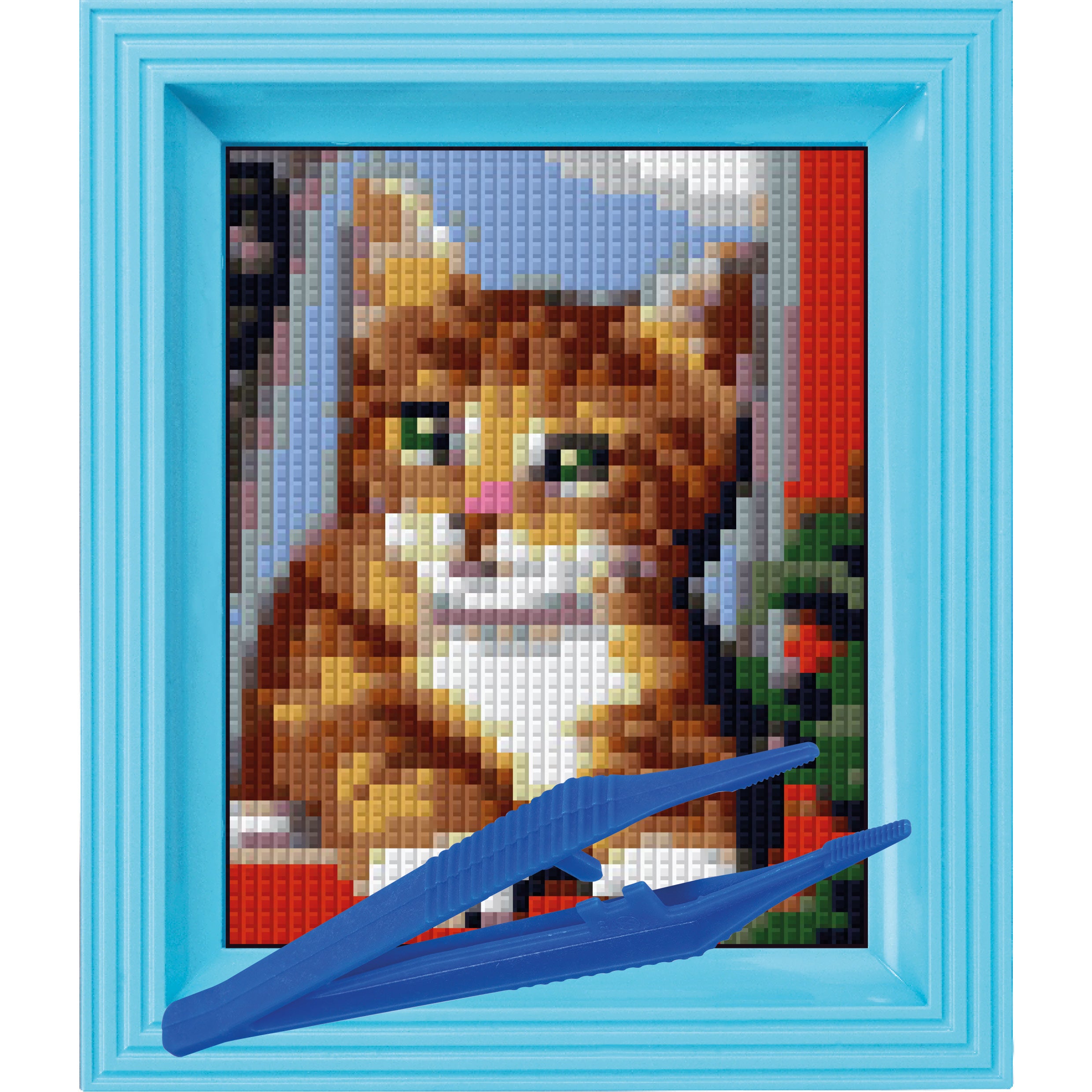 #Bilderrahmen_baby blau #Pinzette_Kunststoffpinzette