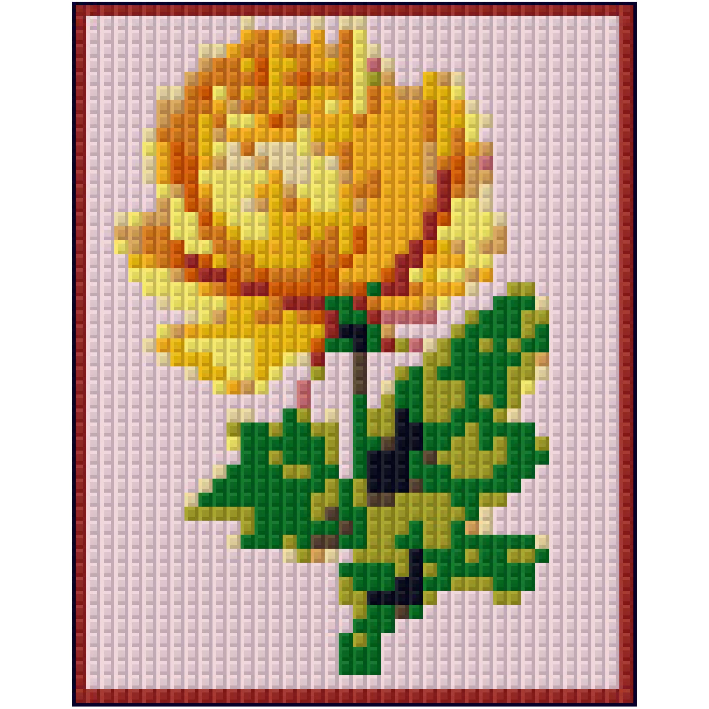 Pixelhobby Klassik Set - Yellow Rose