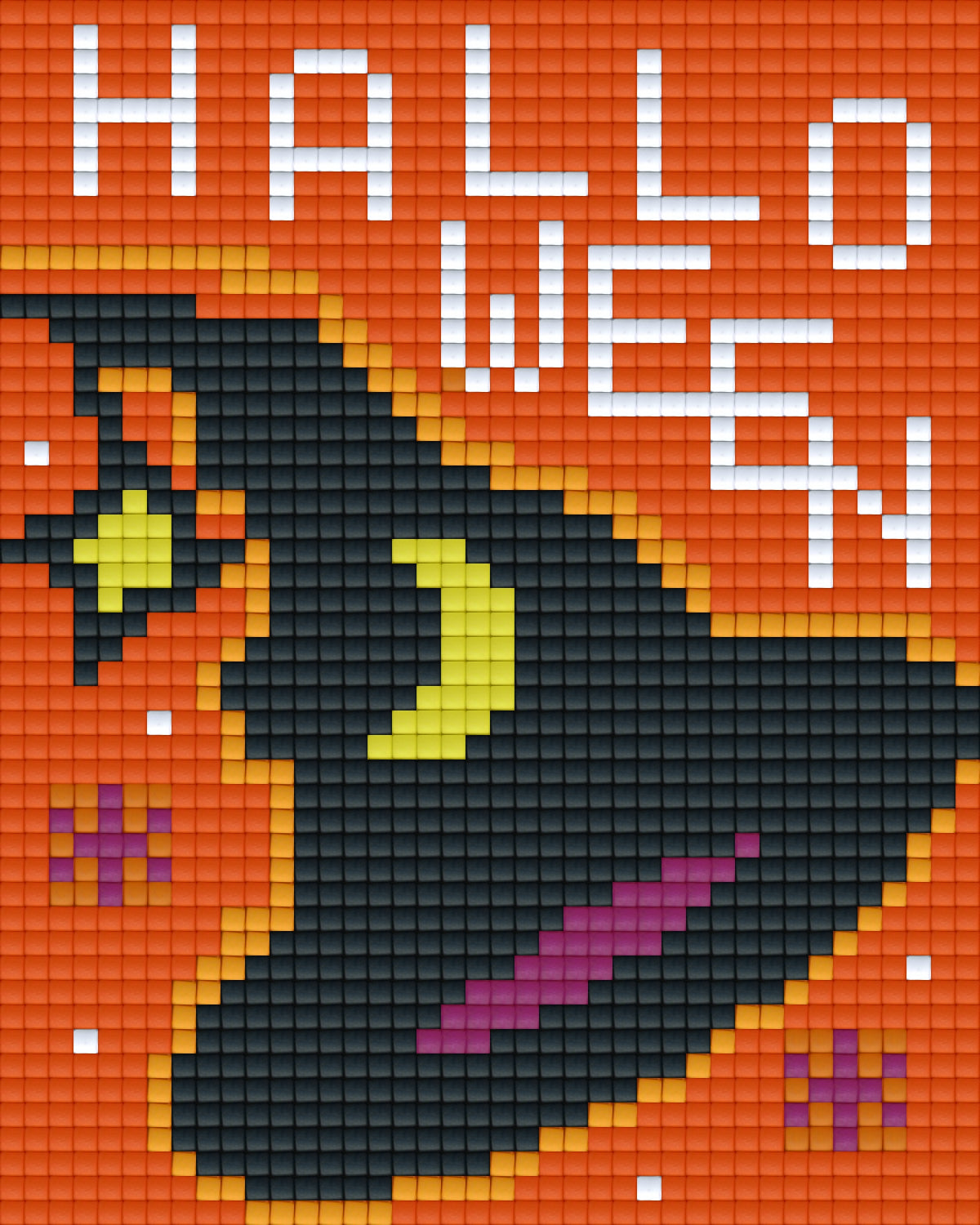 Pixelhobby Klassik Vorlage - Halloween Hat