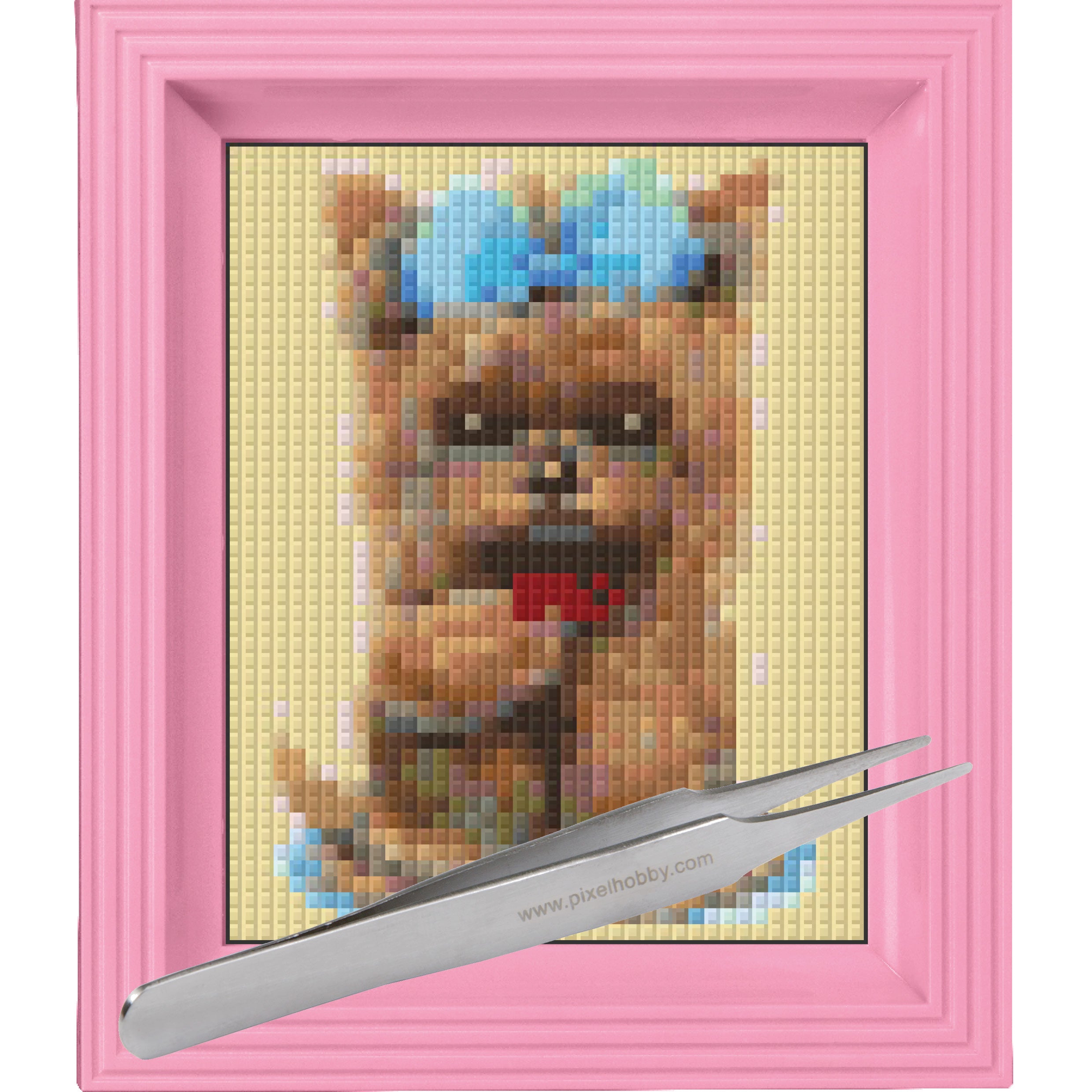 #Bilderrahmen_rosa #Pinzette_Pinzette gerade