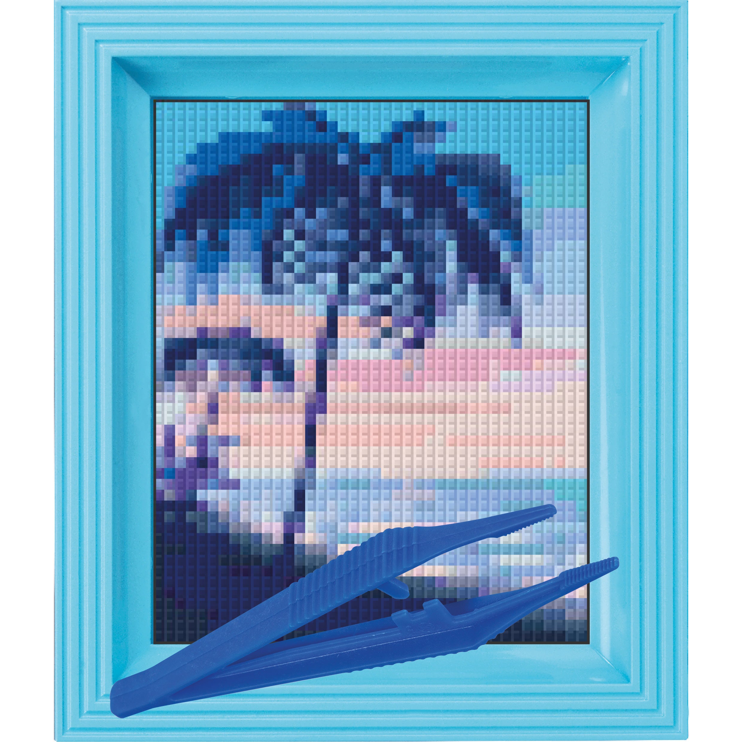 #Bilderrahmen_baby blau #Pinzette_Kunststoffpinzette