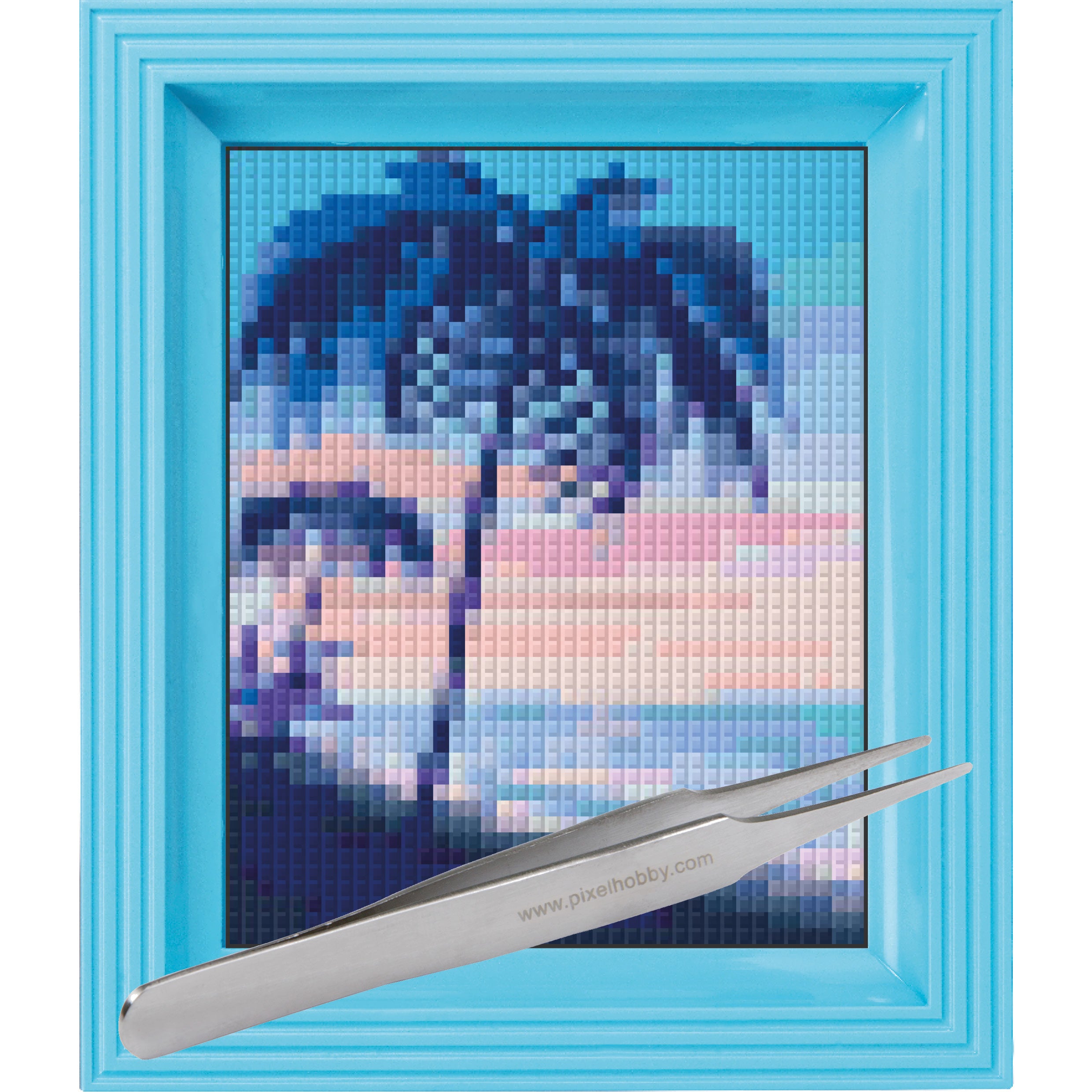 #Bilderrahmen_baby blau #Pinzette_Pinzette gerade