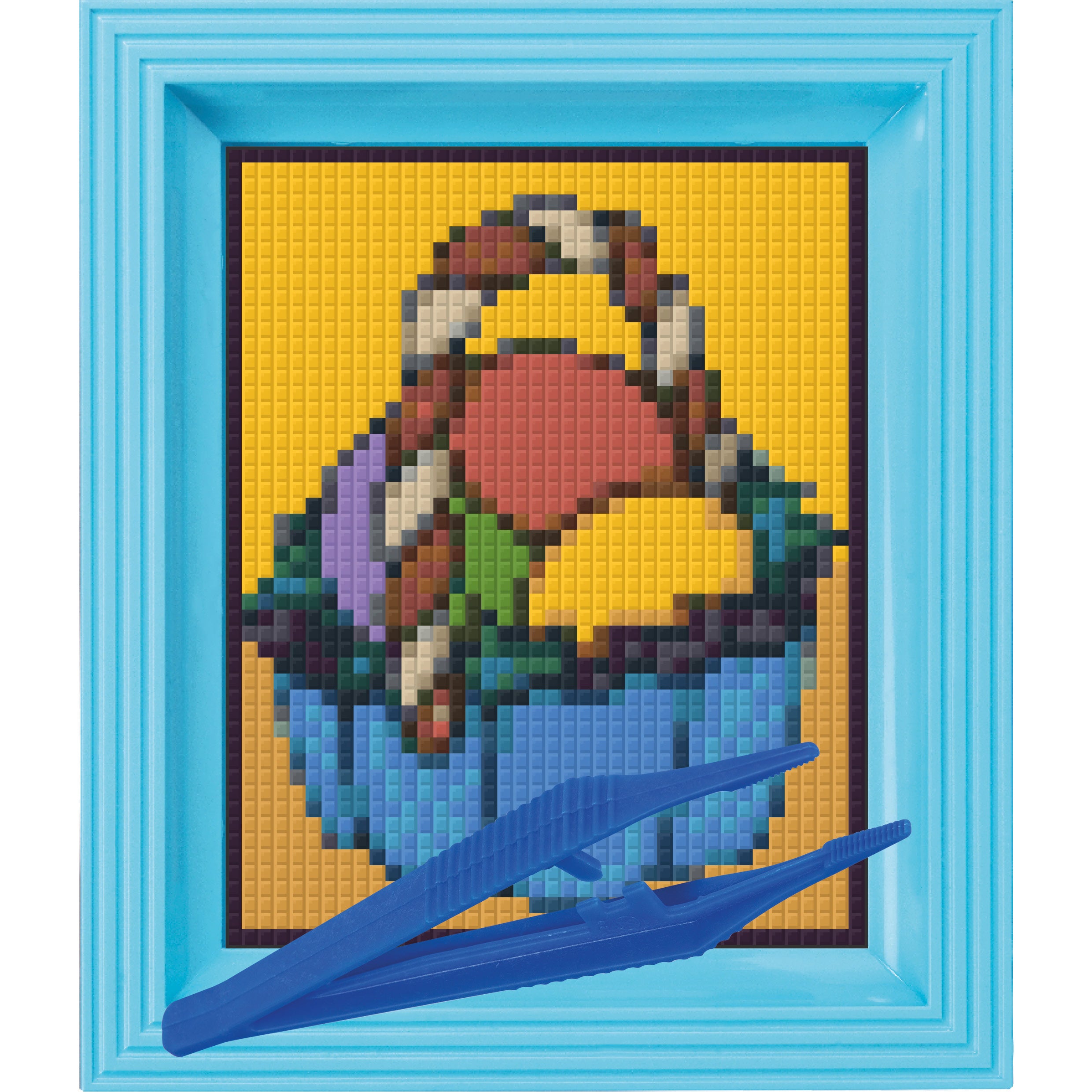 #Bilderrahmen_baby blau #Pinzette_Kunststoffpinzette