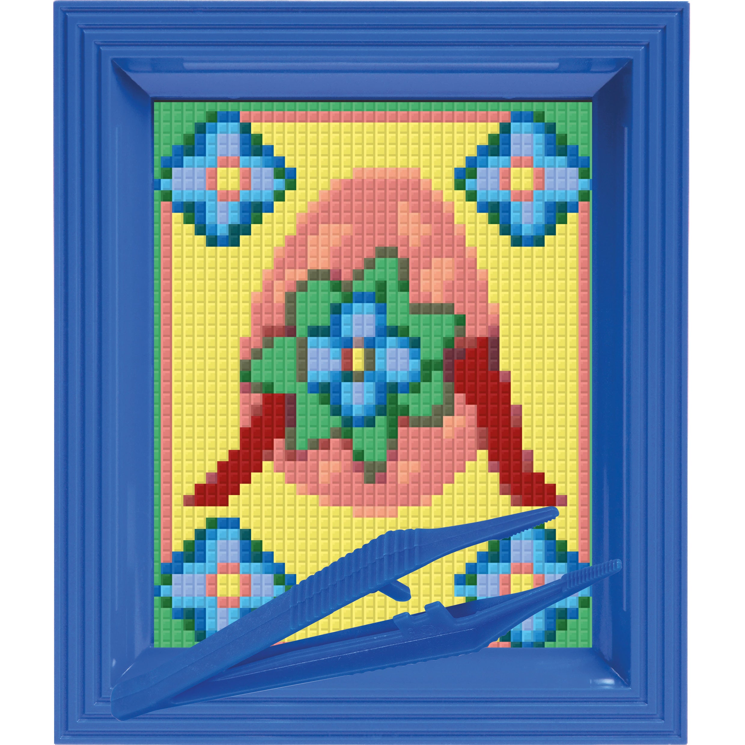 #Bilderrahmen_signalblau #Pinzette_Kunststoffpinzette