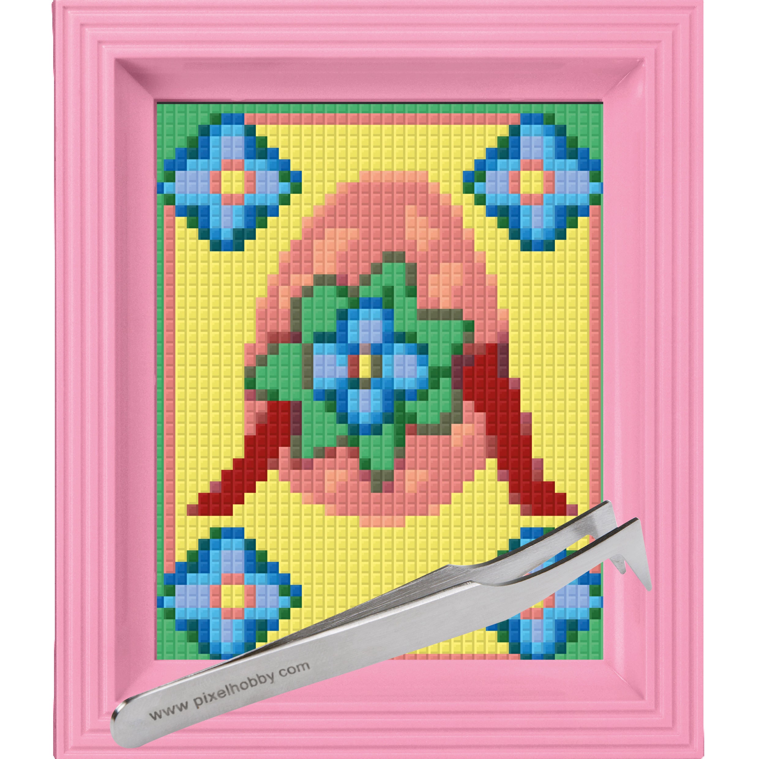 #Bilderrahmen_rosa #Pinzette_Pinzette abgewinkelt