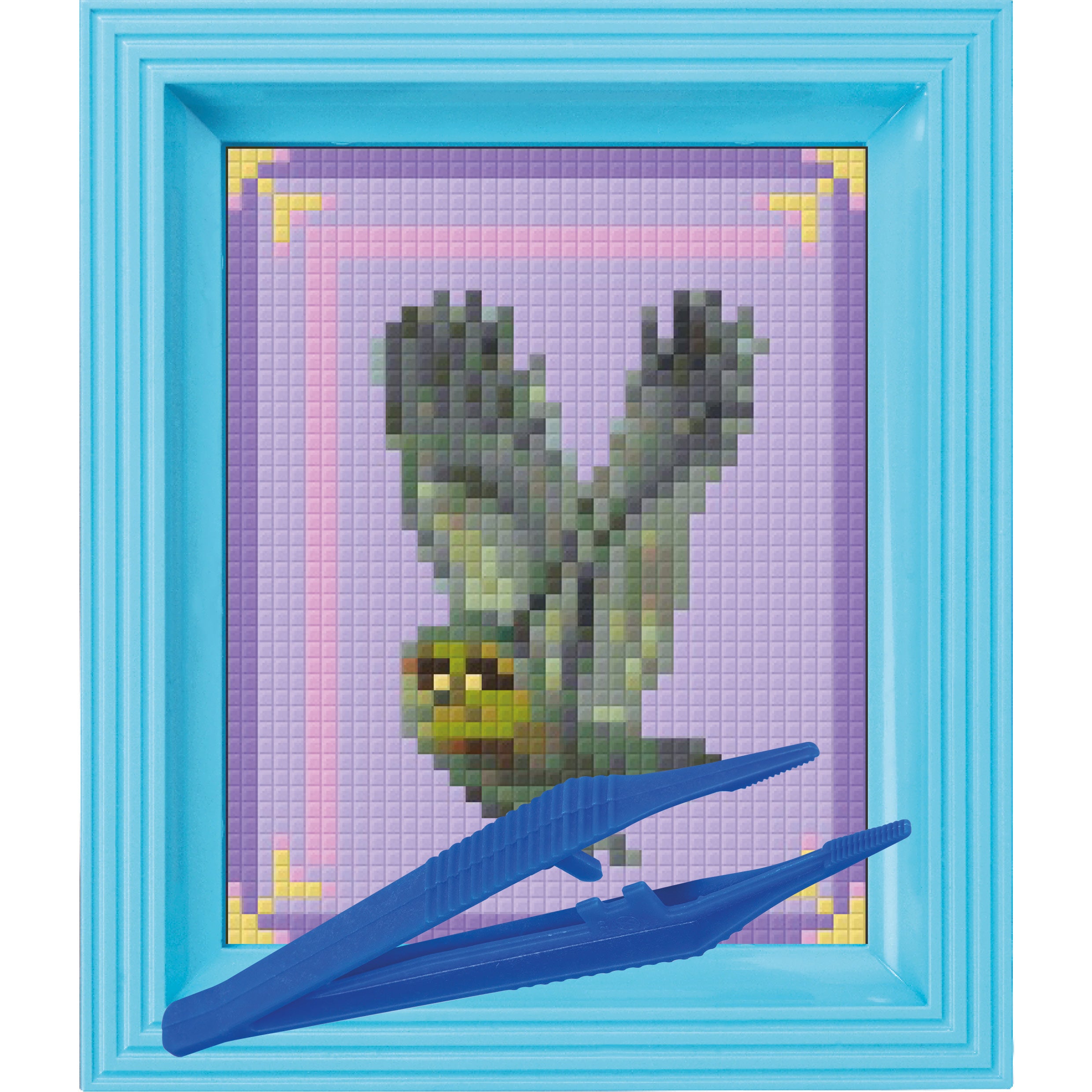 #Bilderrahmen_baby blau #Pinzette_Kunststoffpinzette