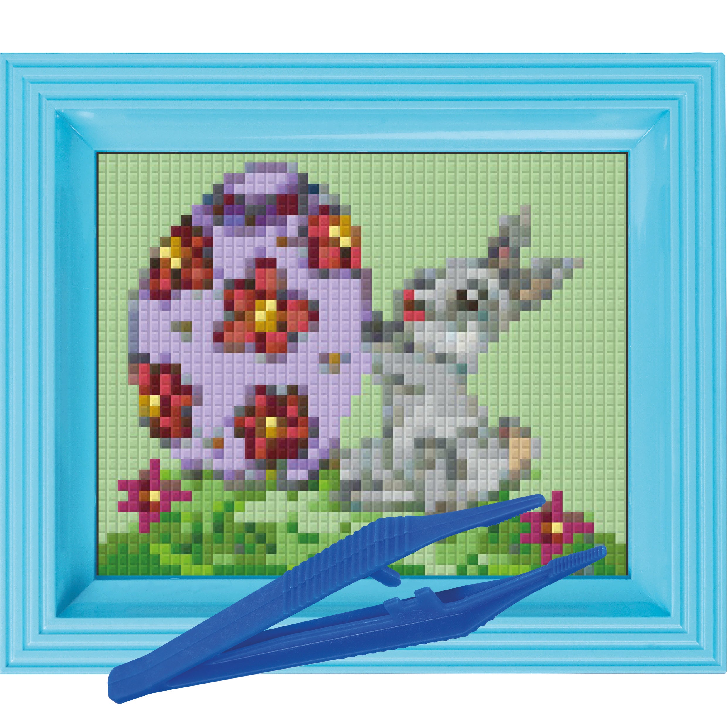 #Bilderrahmen_baby blau #Pinzette_Kunststoffpinzette