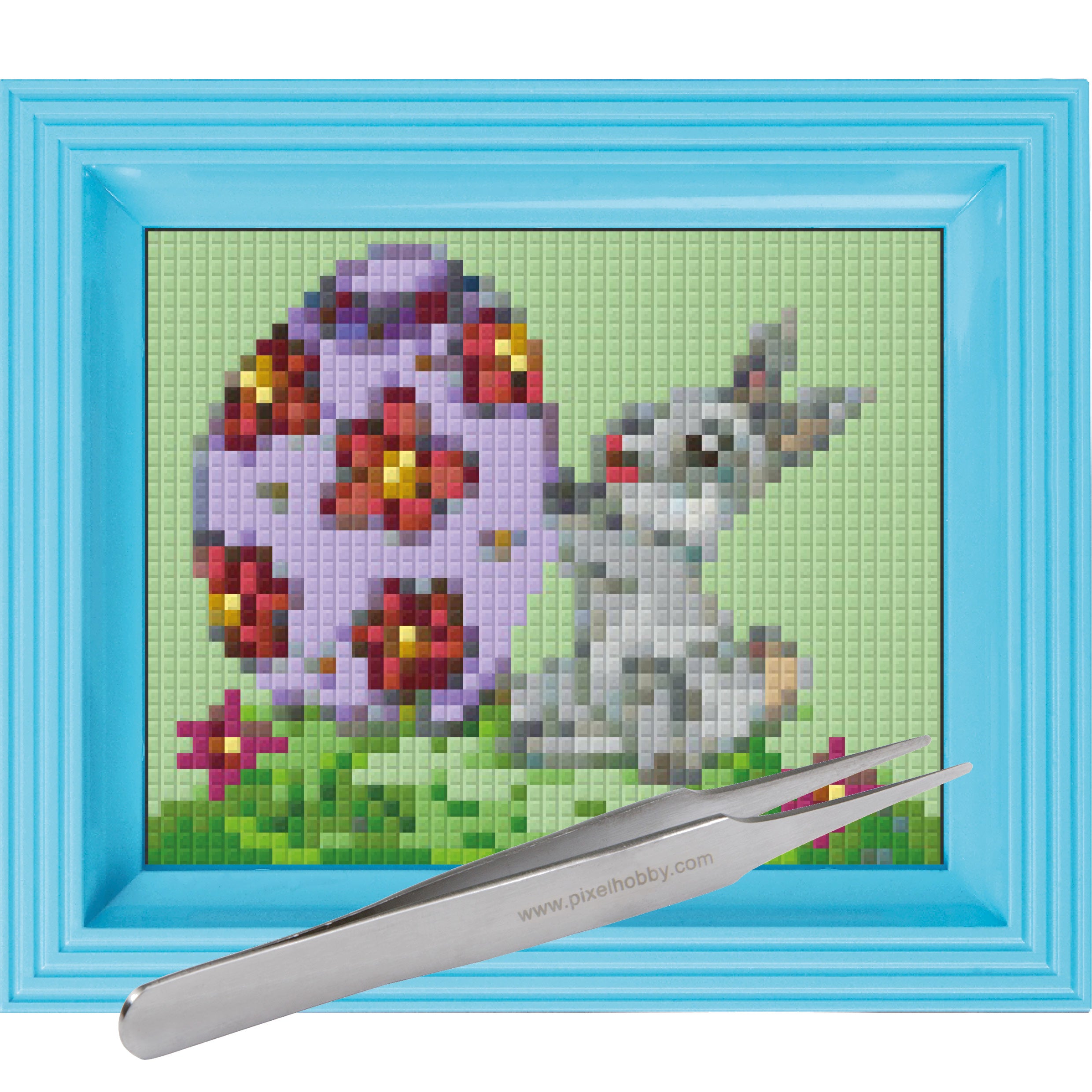 #Bilderrahmen_baby blau #Pinzette_Pinzette gerade
