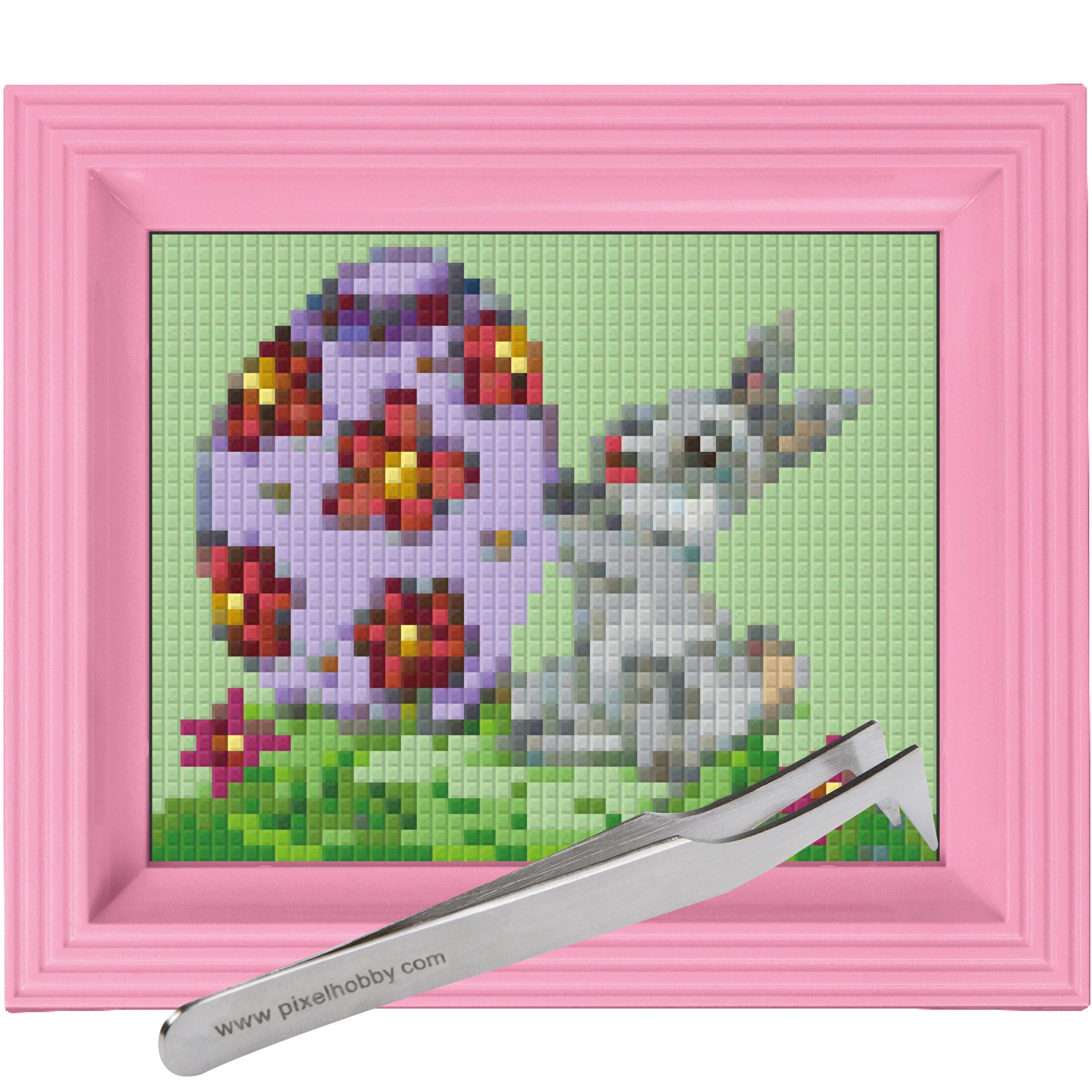#Bilderrahmen_rosa #Pinzette_Pinzette abgewinkelt