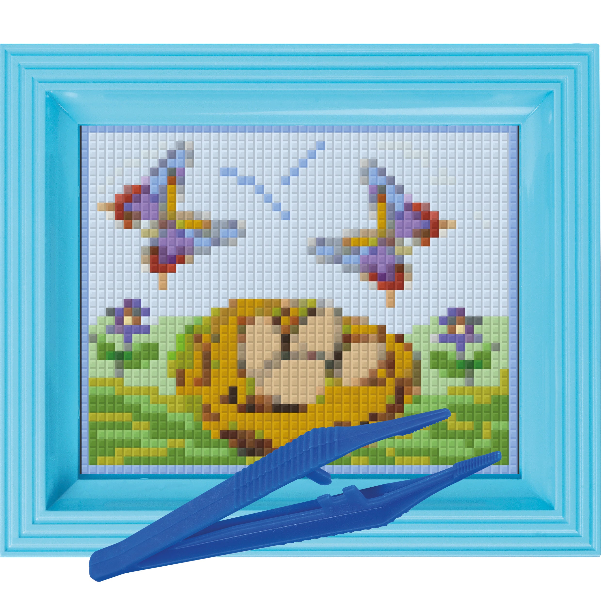 #Bilderrahmen_baby blau #Pinzette_Kunststoffpinzette