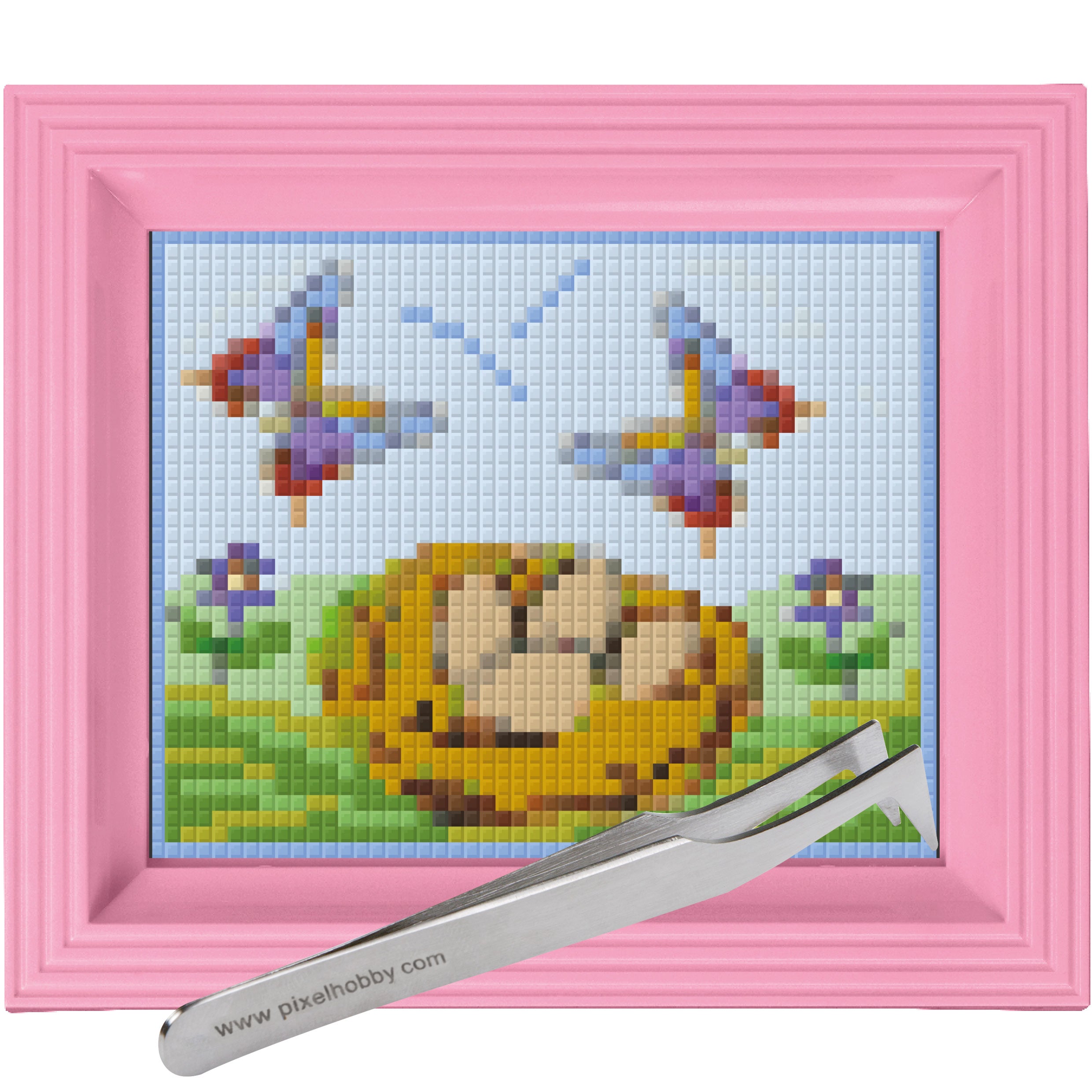 #Bilderrahmen_rosa #Pinzette_Pinzette abgewinkelt