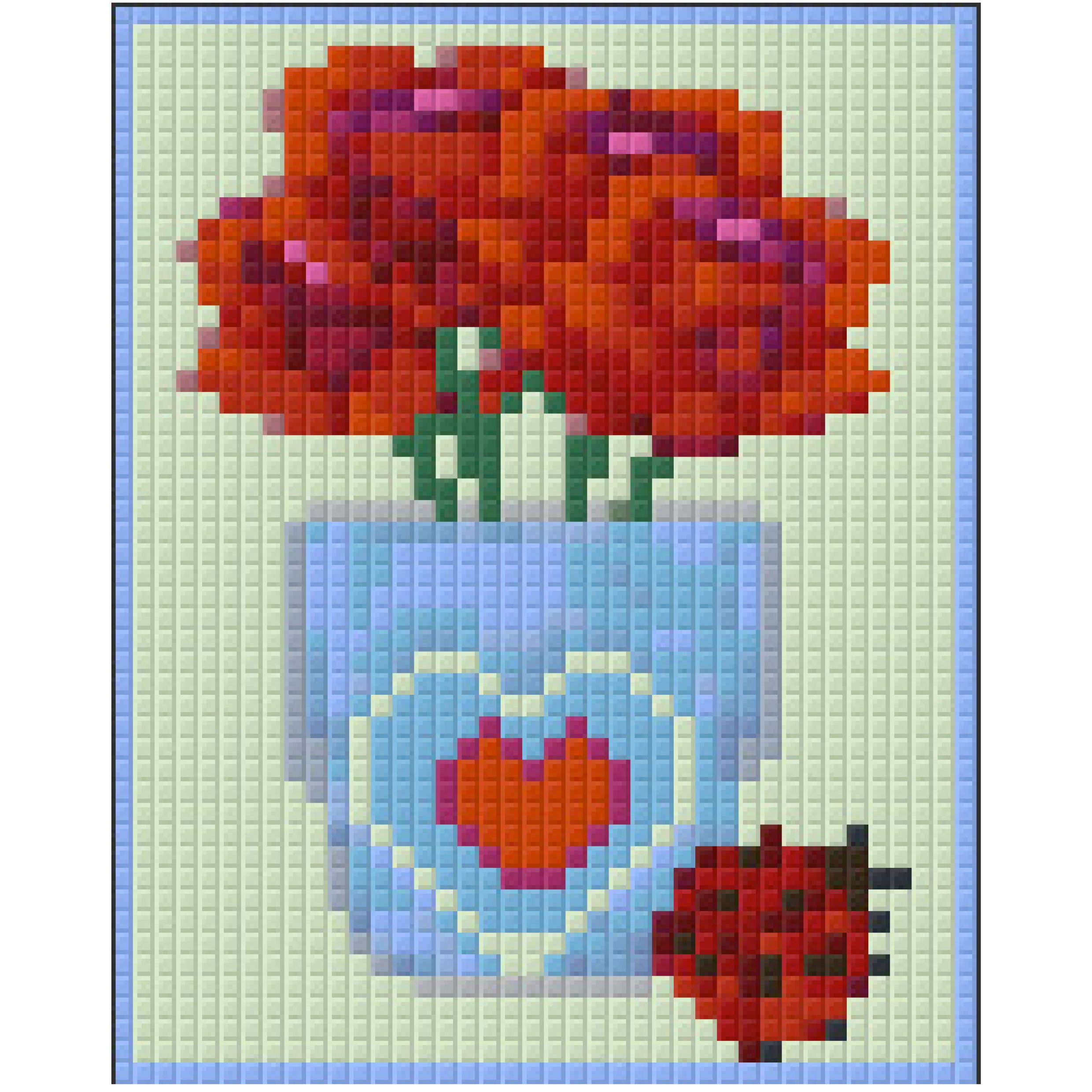 Pixelhobby Klassik Set - Folkart Roses