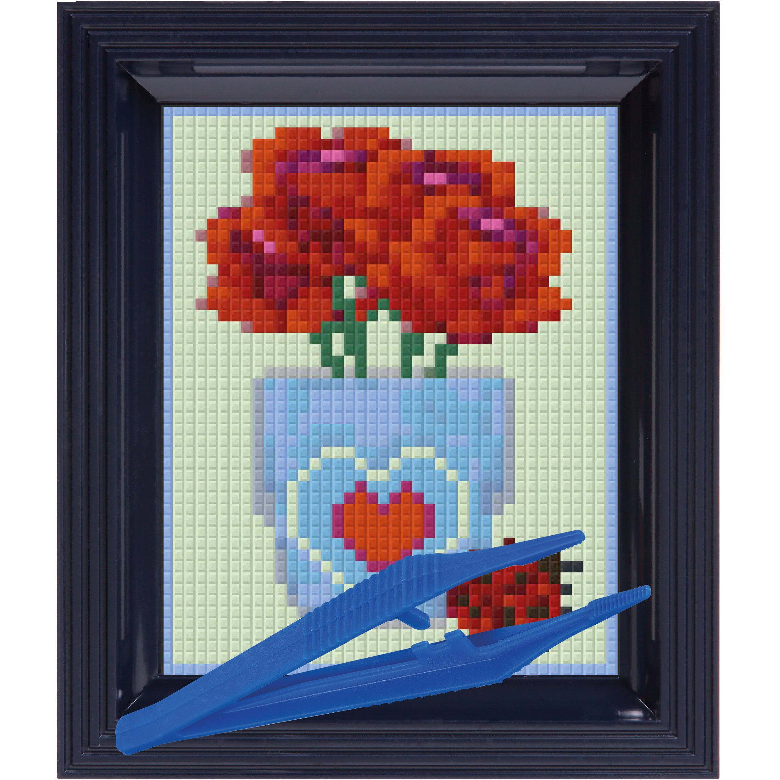 #Bilderrahmen_schwarzblau #Pinzette_Kunststoffpinzette