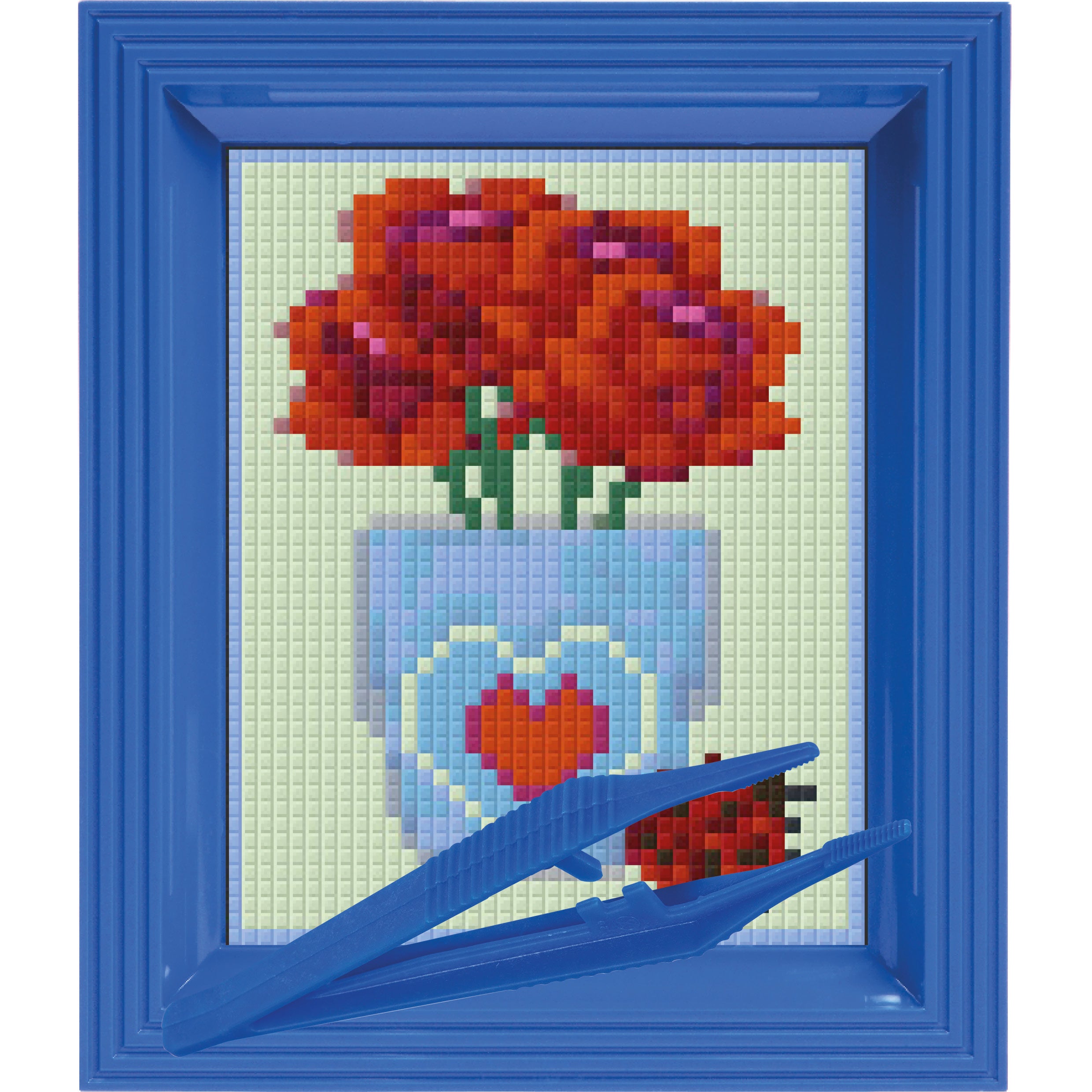 #Bilderrahmen_signalblau #Pinzette_Kunststoffpinzette