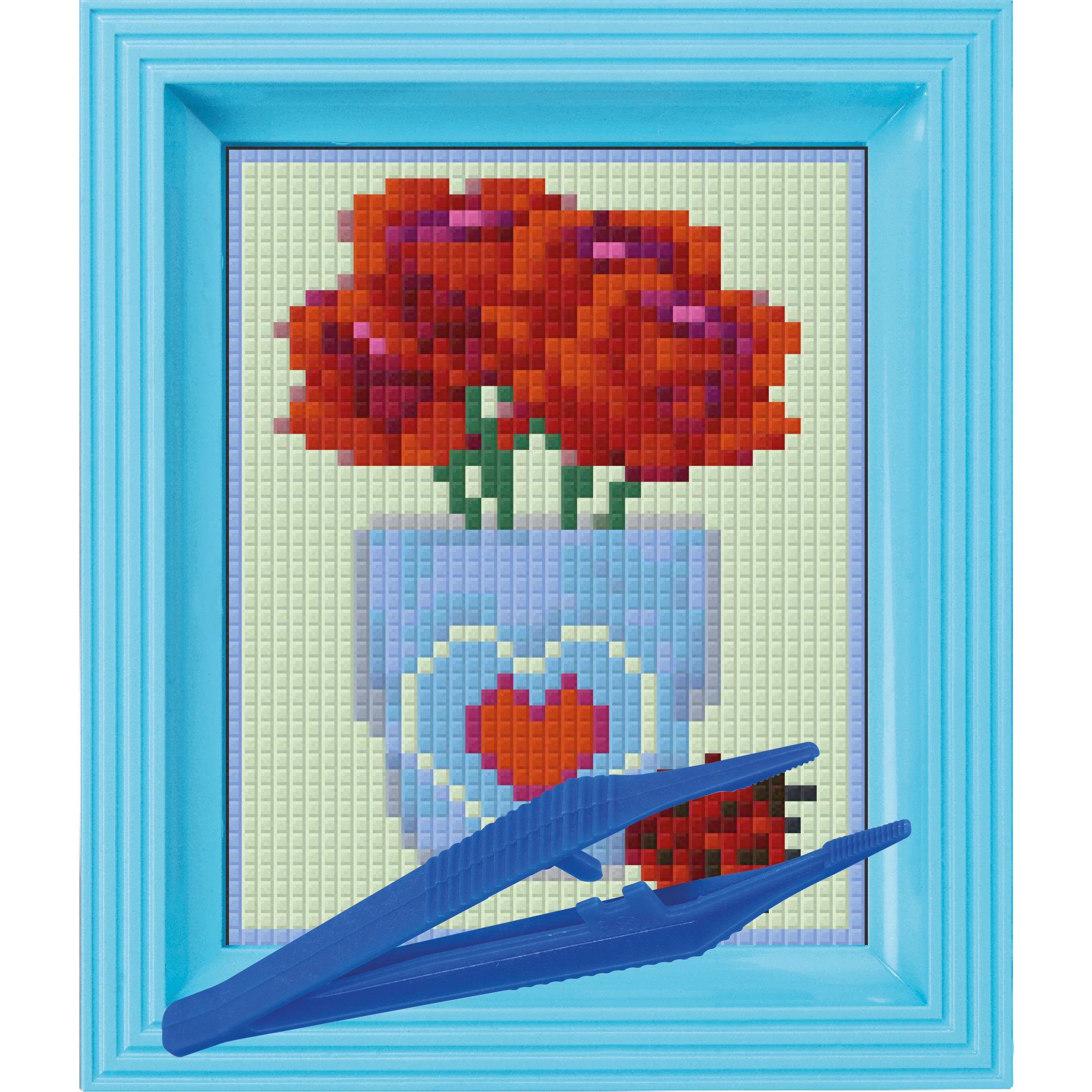 #Bilderrahmen_baby blau #Pinzette_Kunststoffpinzette