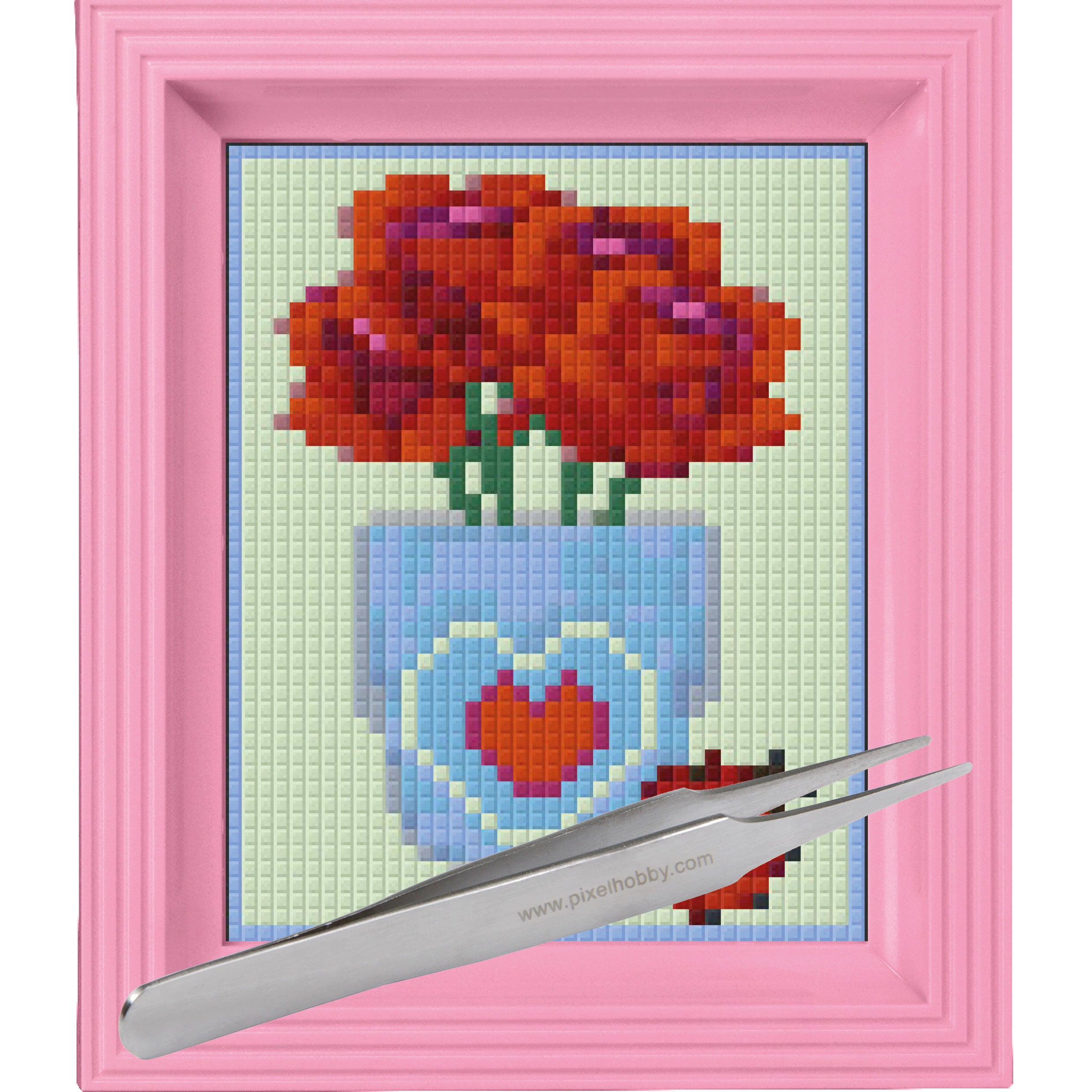 #Bilderrahmen_rosa #Pinzette_Pinzette gerade