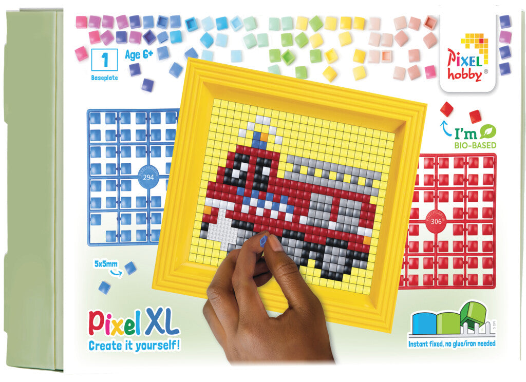 Pixelhobby XL Geschenksets - Feuerwehrauto
