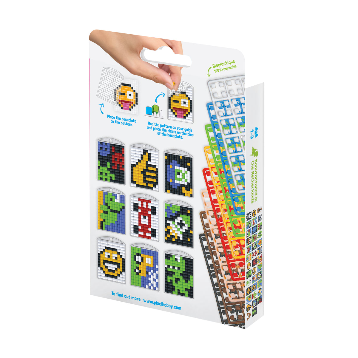 Pixelhobby Medaillon-Schlüssel Anhänger Set - Cool
