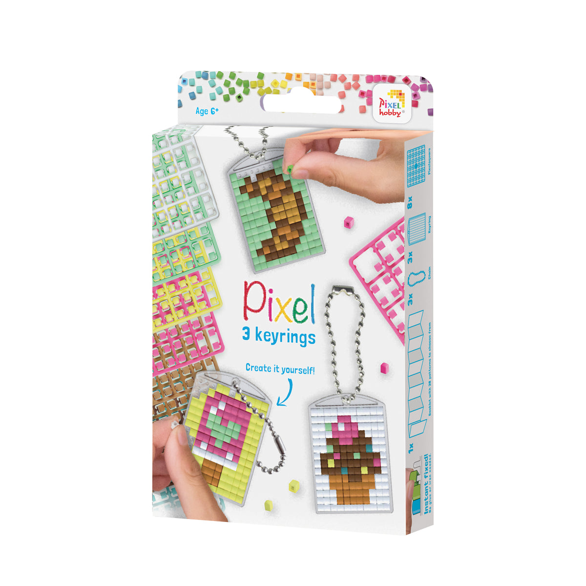 Pixelhobby Medaillon-Schlüssel Anhänger Set - Süßes