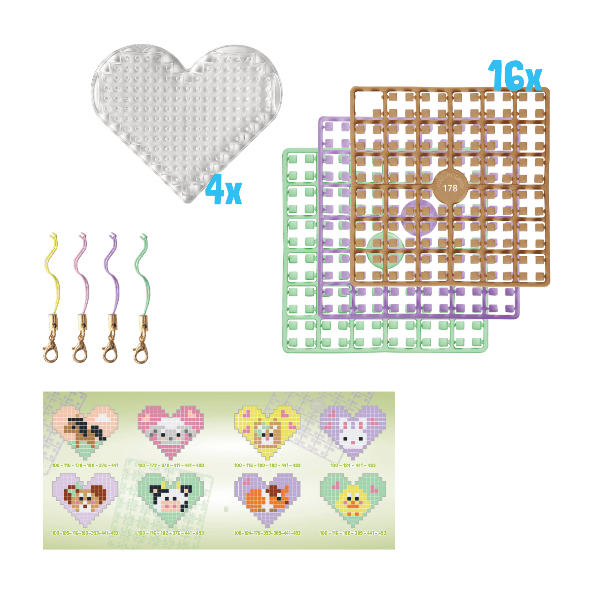 Pixelhobby Klassik (Mini) Heart Theme Box - Tiere