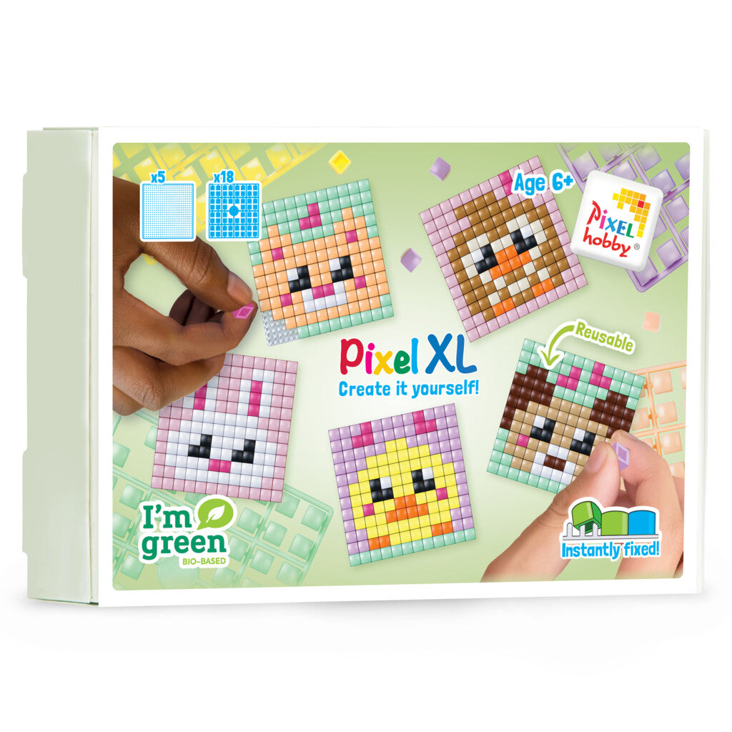 Pixelhobby XL (Midi) Themen Box - Kawaii Haustiere