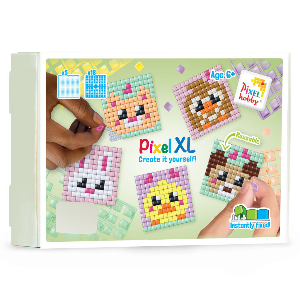 Pixelhobby XL (Midi) Themen Box - Kawaii Haustiere