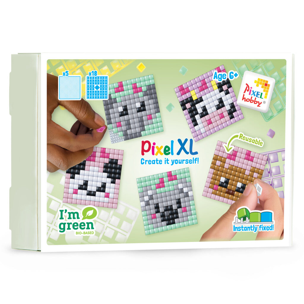Pixelhobby XL (Midi) Themen Box - Kawaii Wildtiere